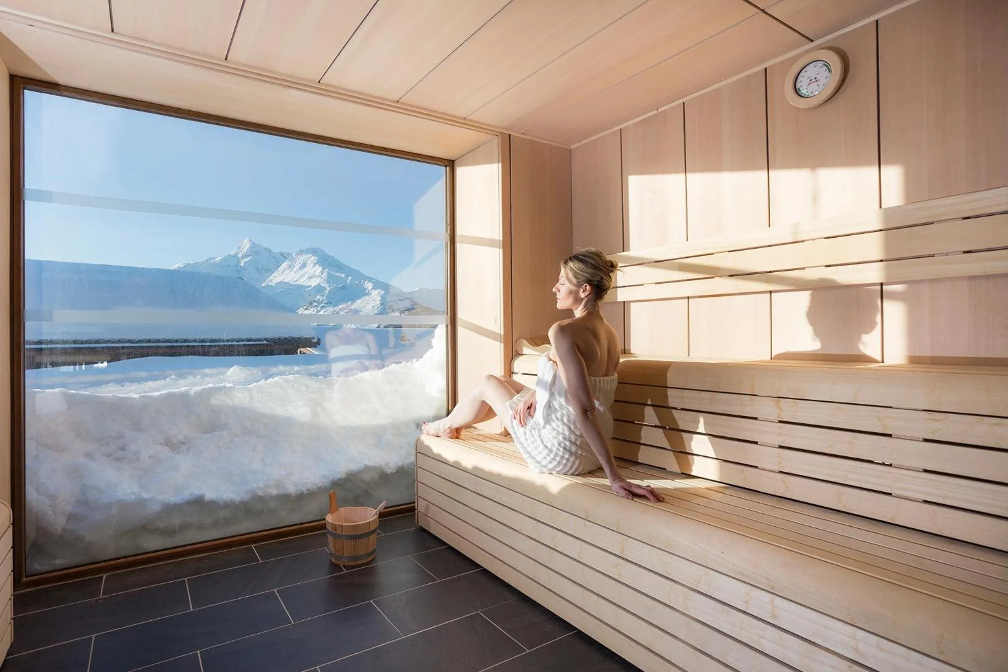 Sauna in Hôtel Alparena & Spa - 4 étoiles