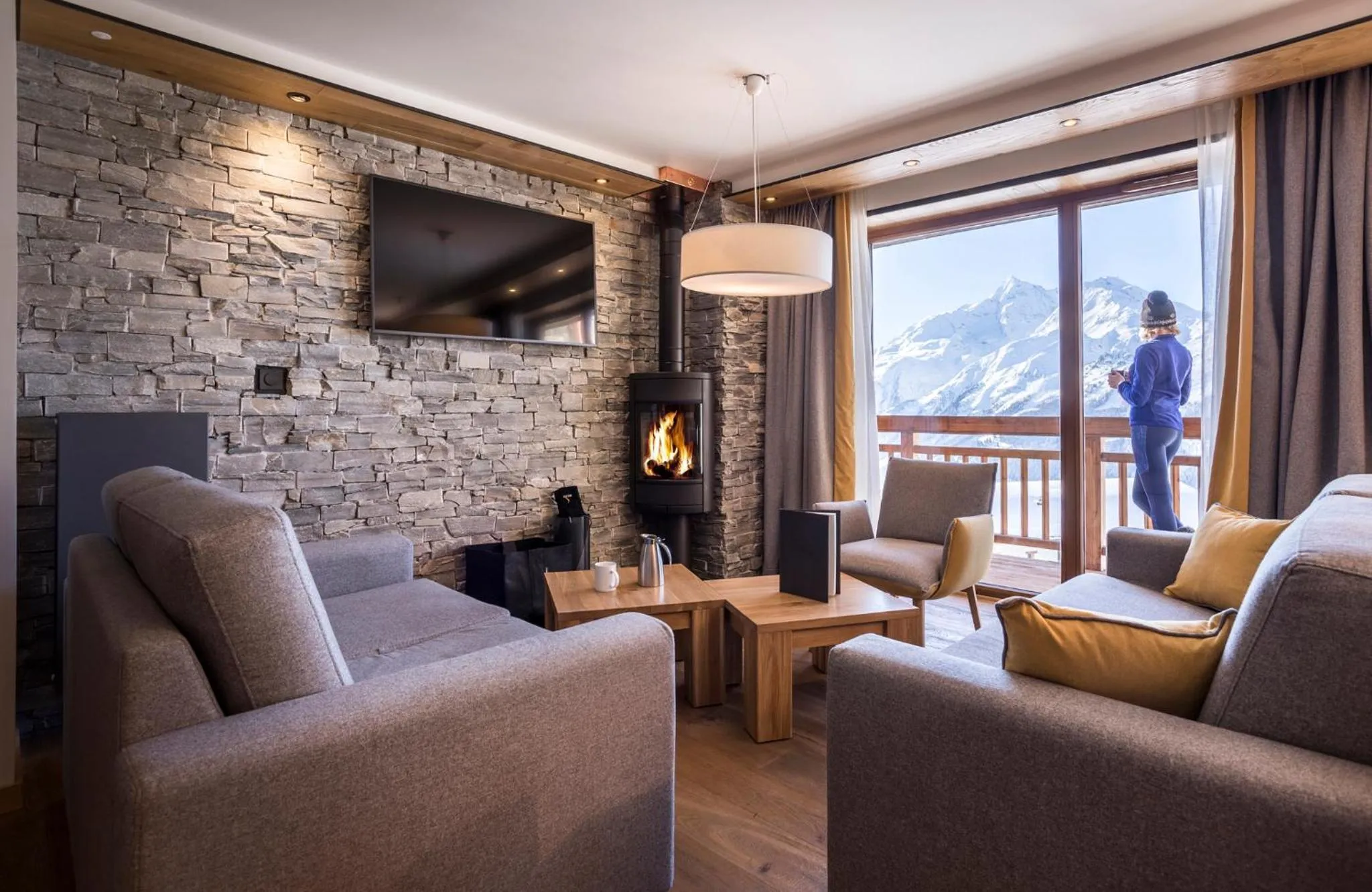 Seating area in Hôtel Alparena & Spa - 4 étoiles