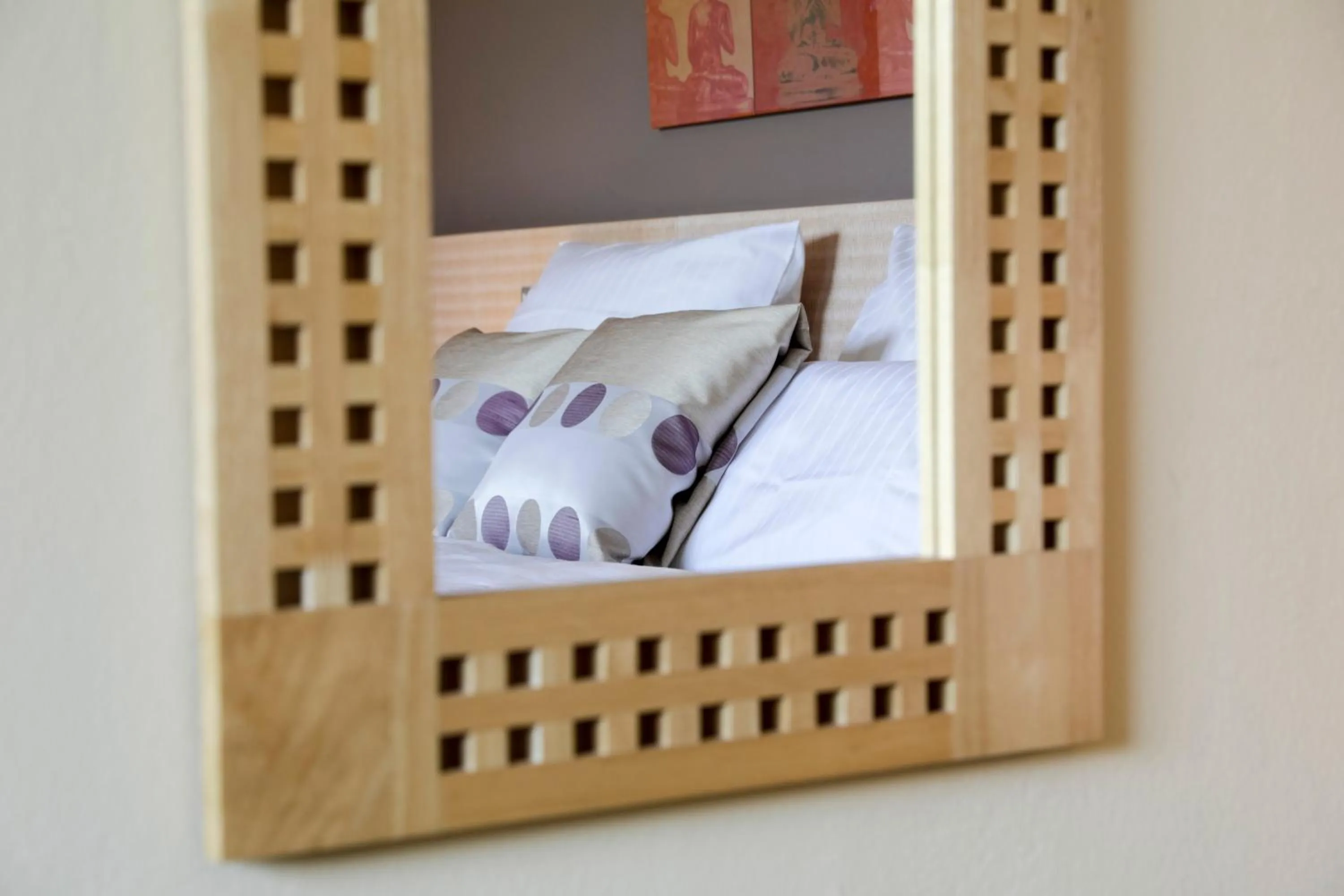 Decorative detail, Bed in Hotel Hildebrandt's