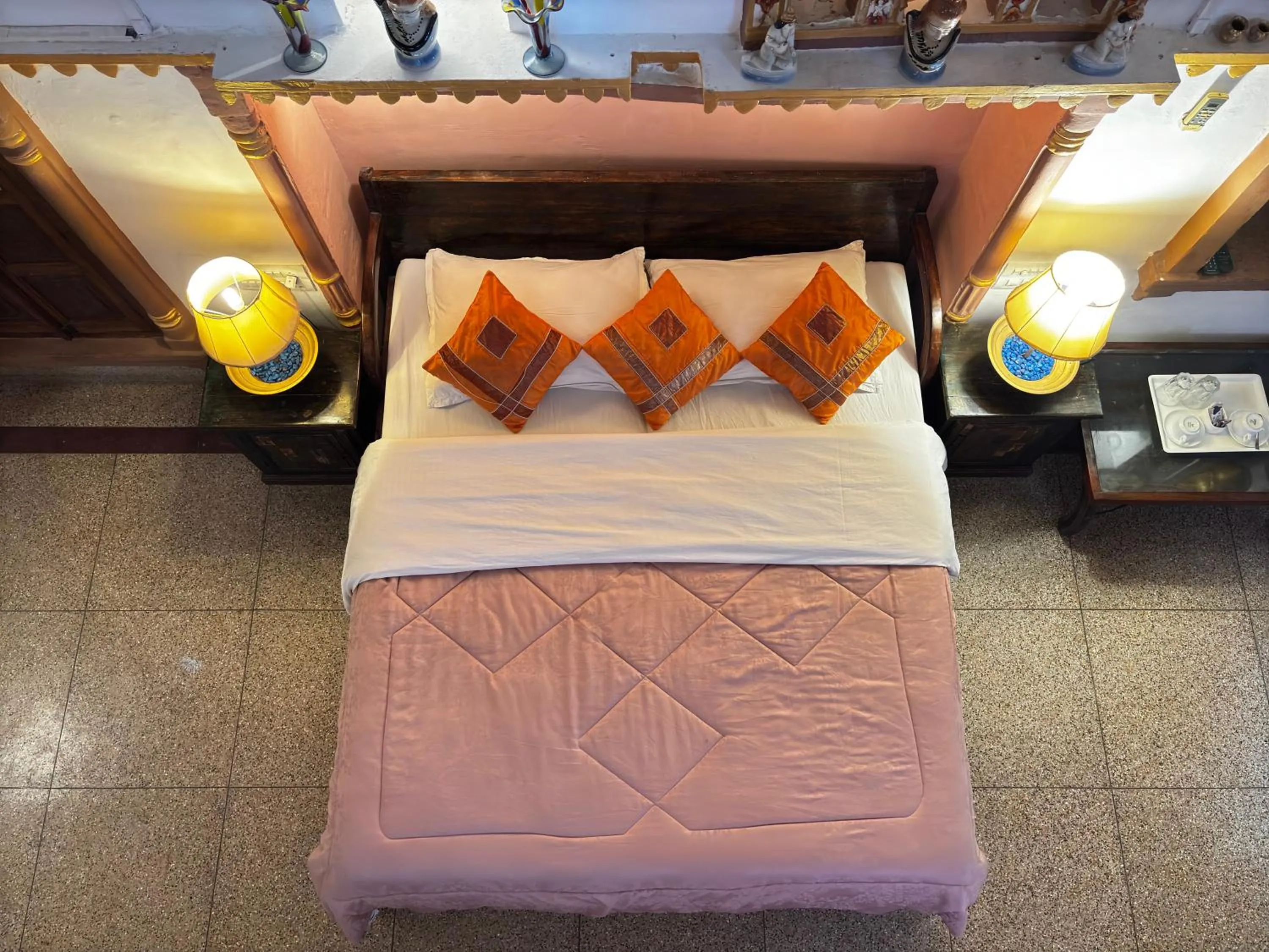 Bed in Shahi Guest House