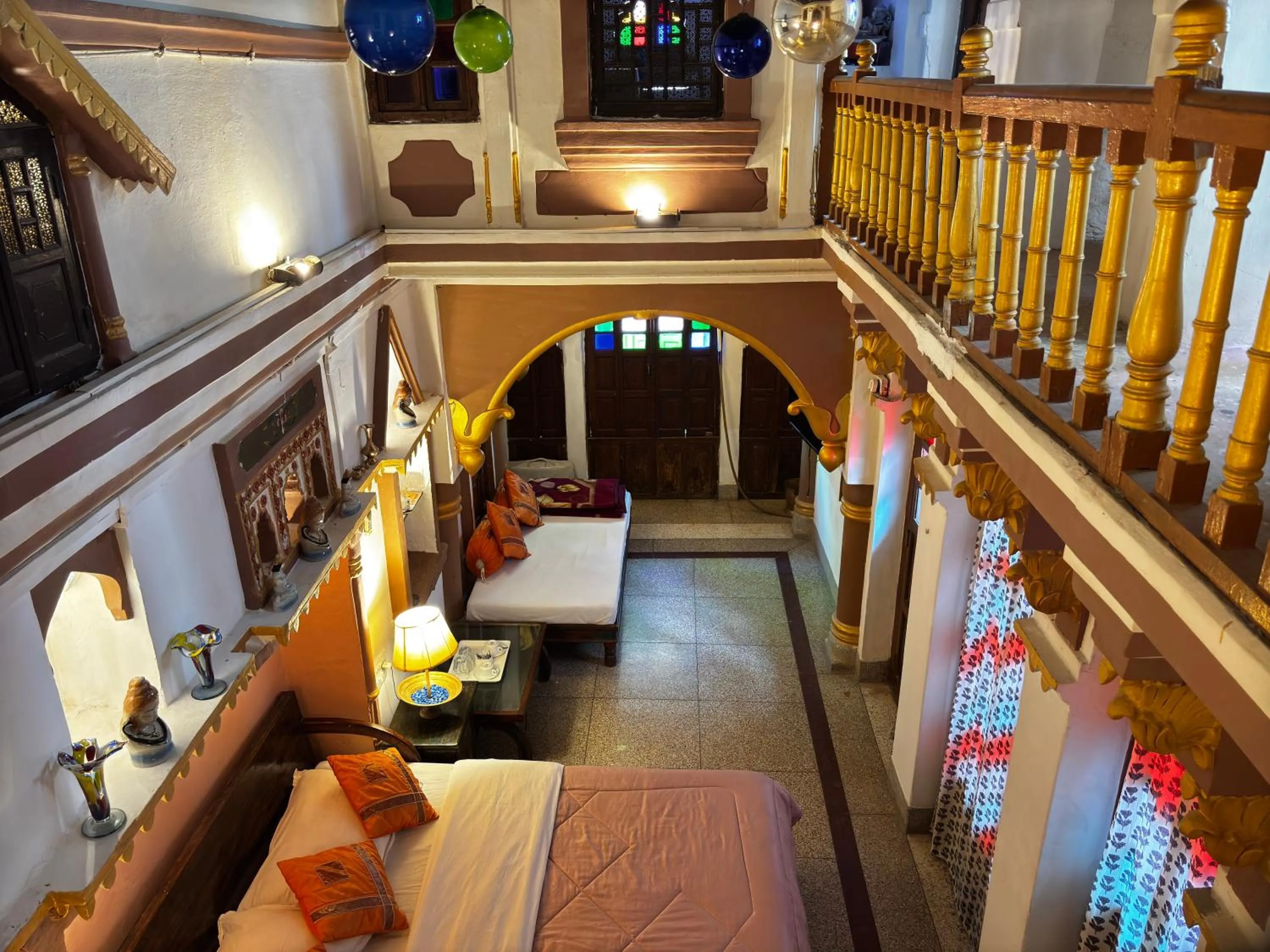 Bed in Shahi Guest House