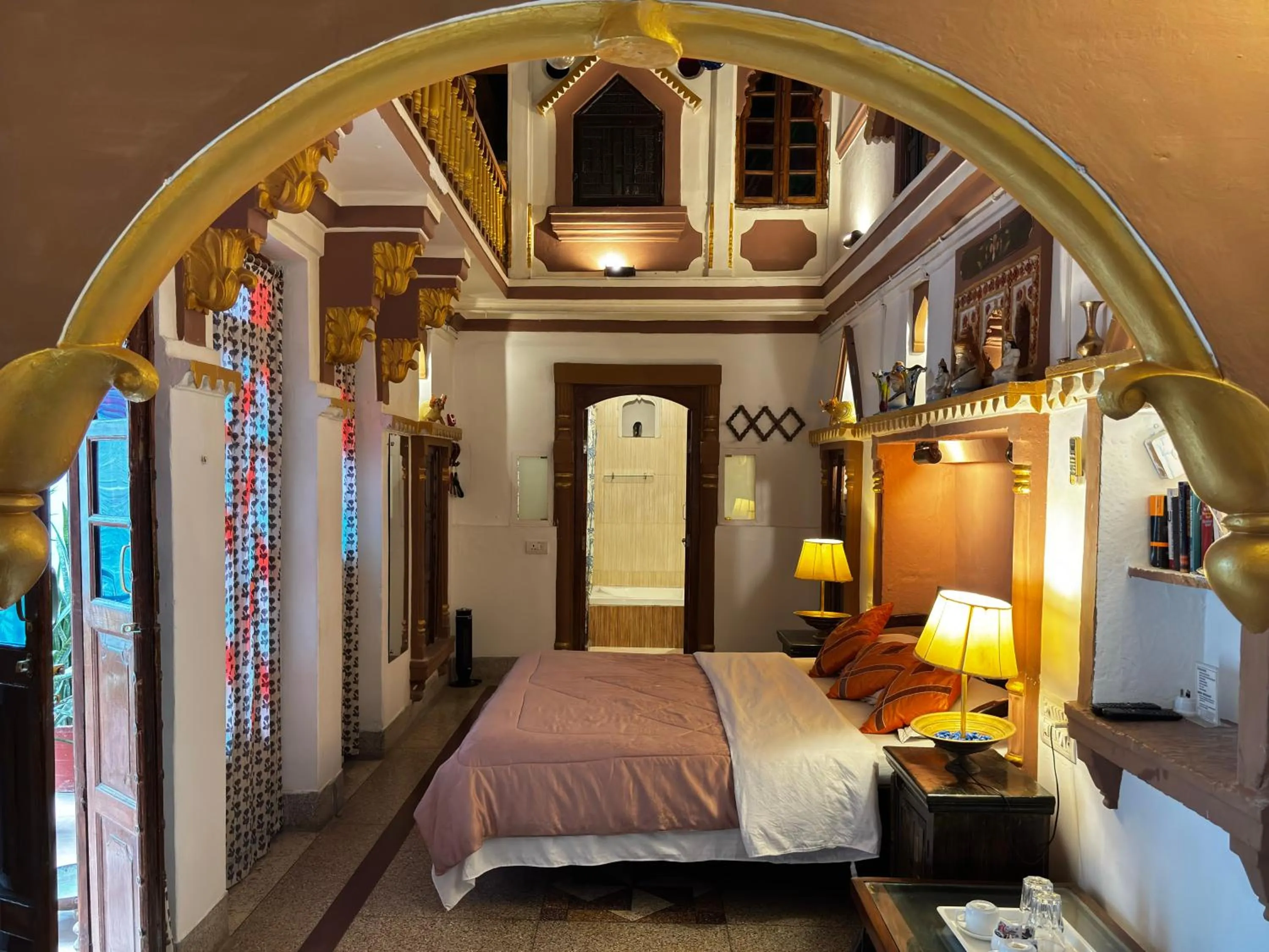 Bed in Shahi Guest House