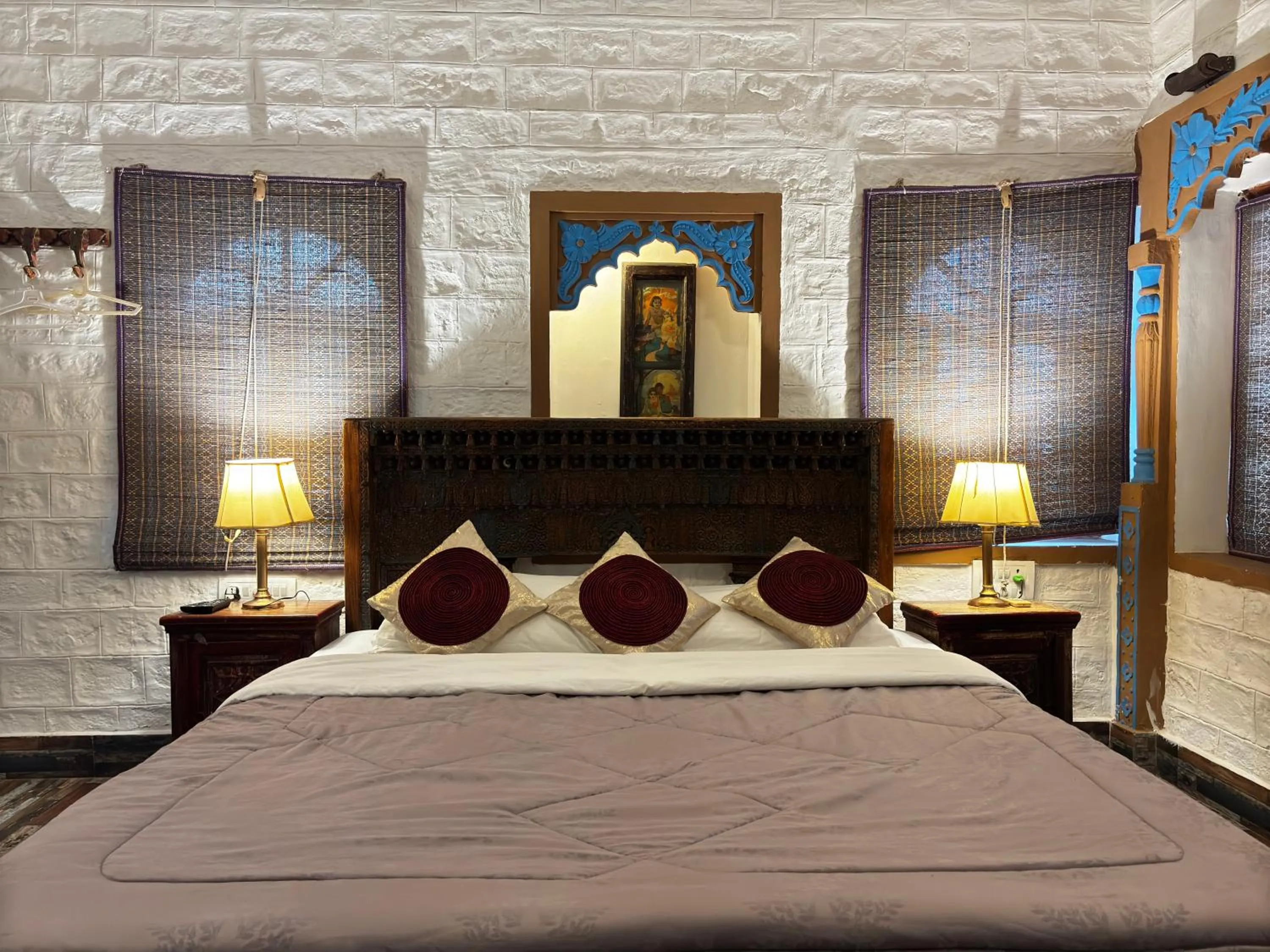 Bed in Shahi Guest House