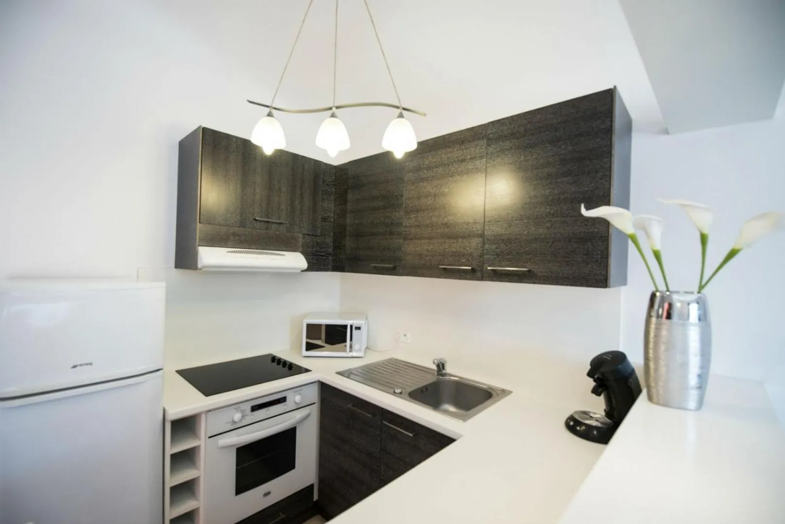 Kitchen or kitchenette in Résidence Dolce Vita de Palombaggia