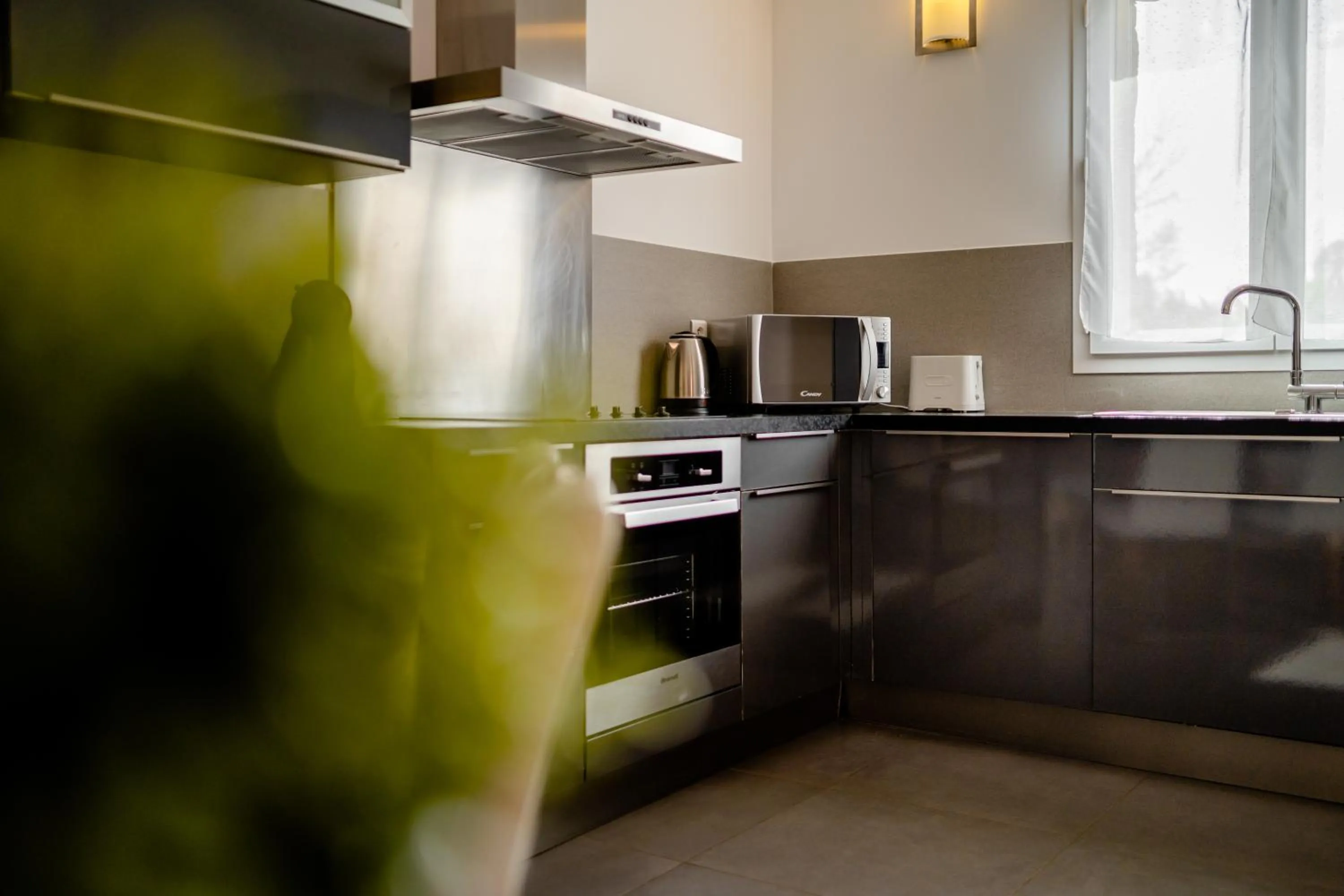 Kitchen or kitchenette in Résidence Dolce Vita de Palombaggia