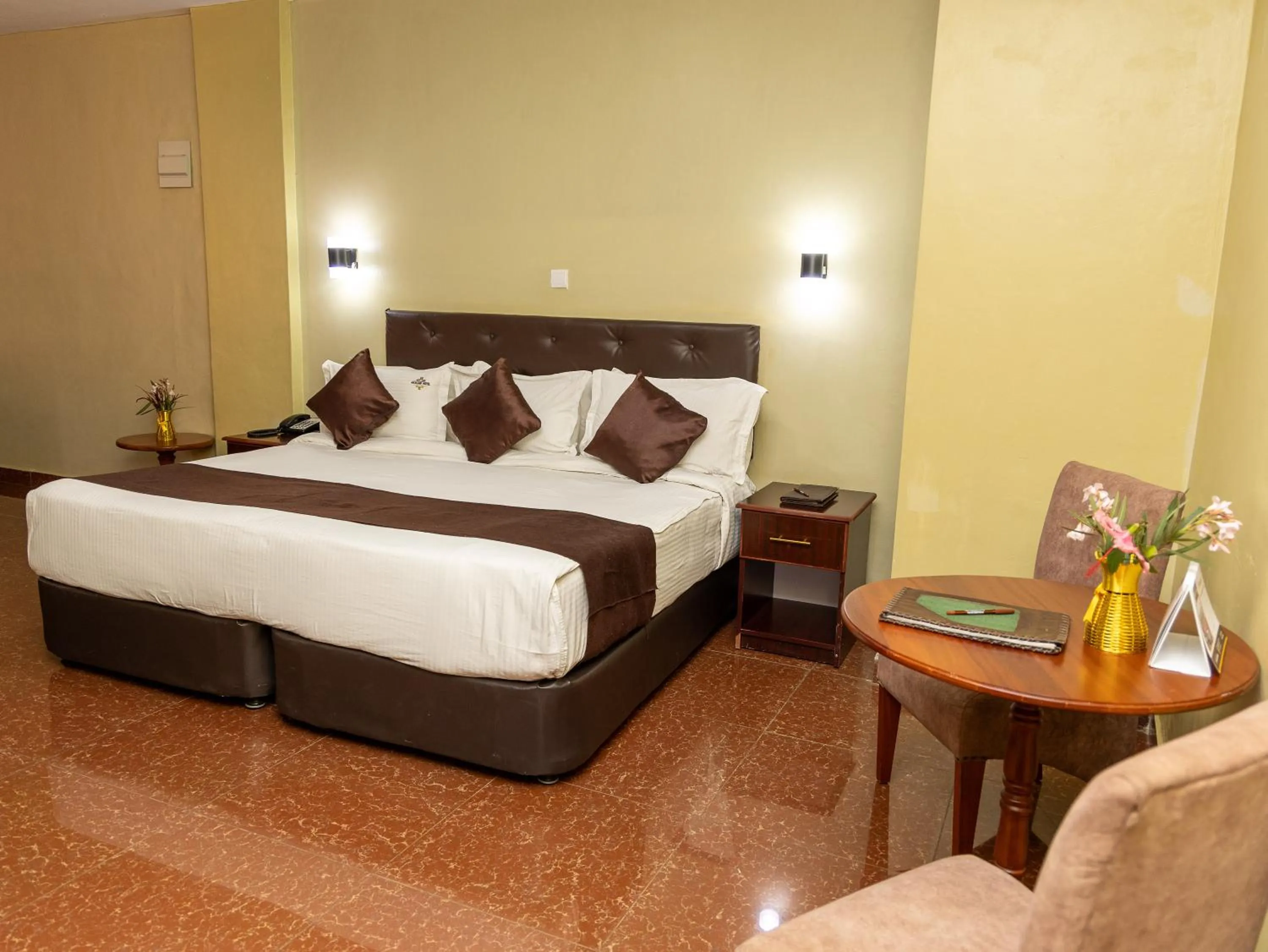 Bed in Maxland Hotel