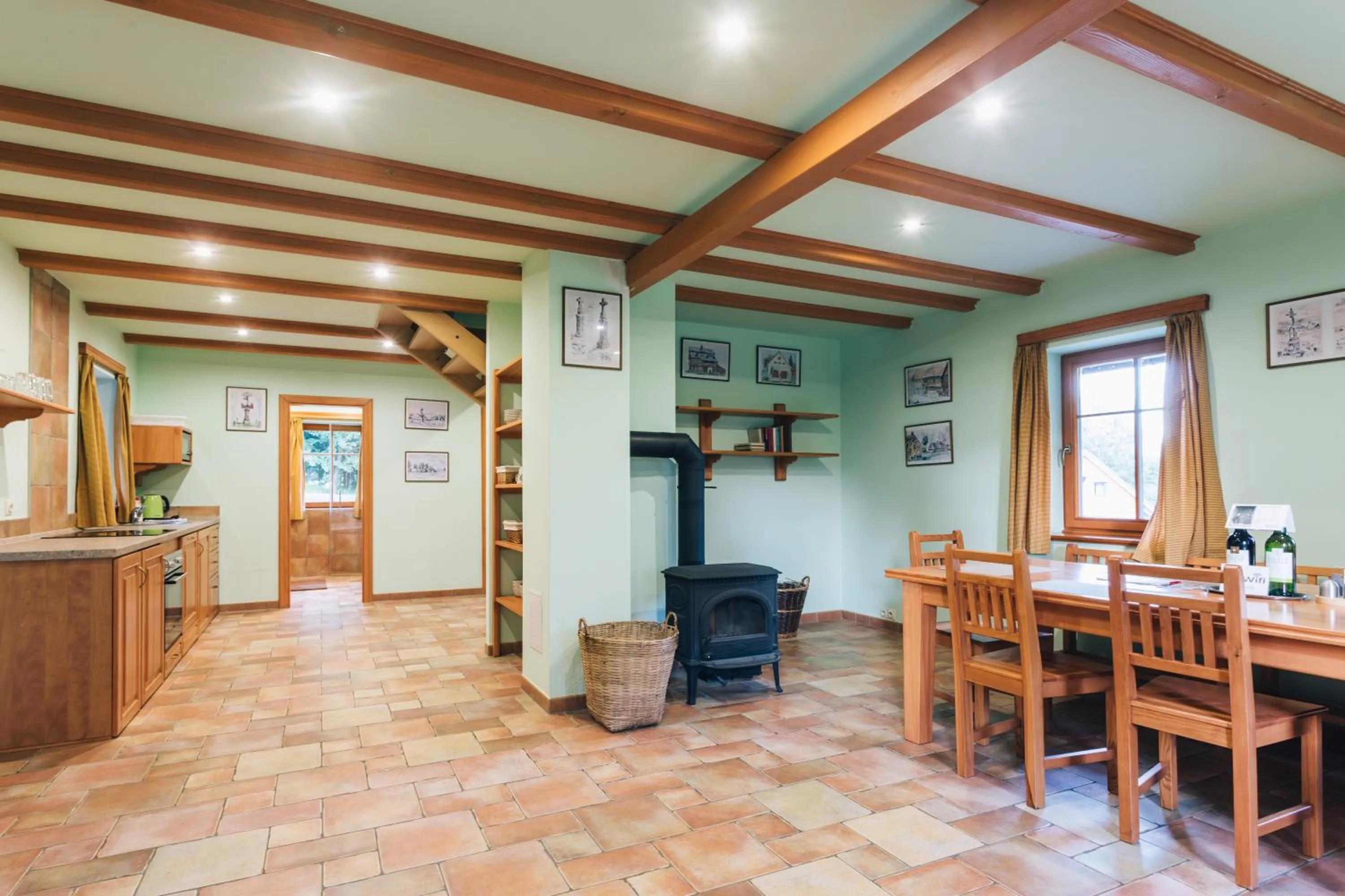 Kitchen or kitchenette in Resort Malevil