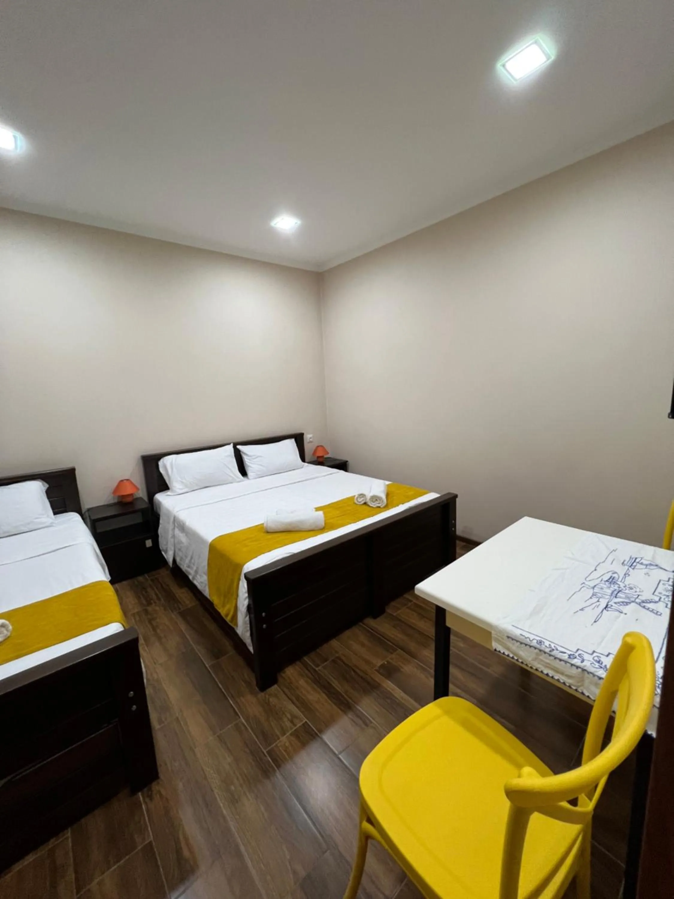 Bed in Borjomi Yellow Hotel