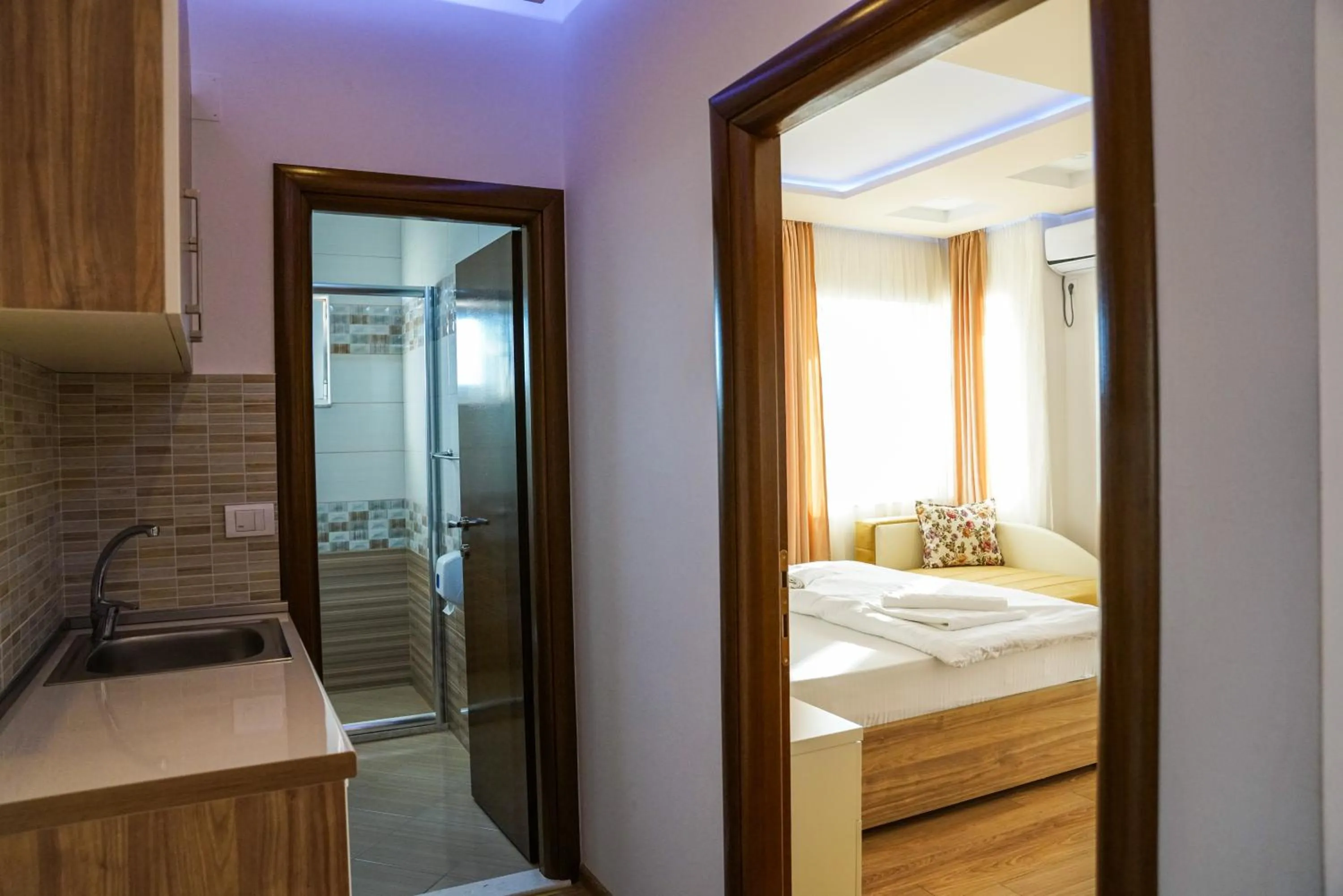 Bed in Apart Hotel Llolla