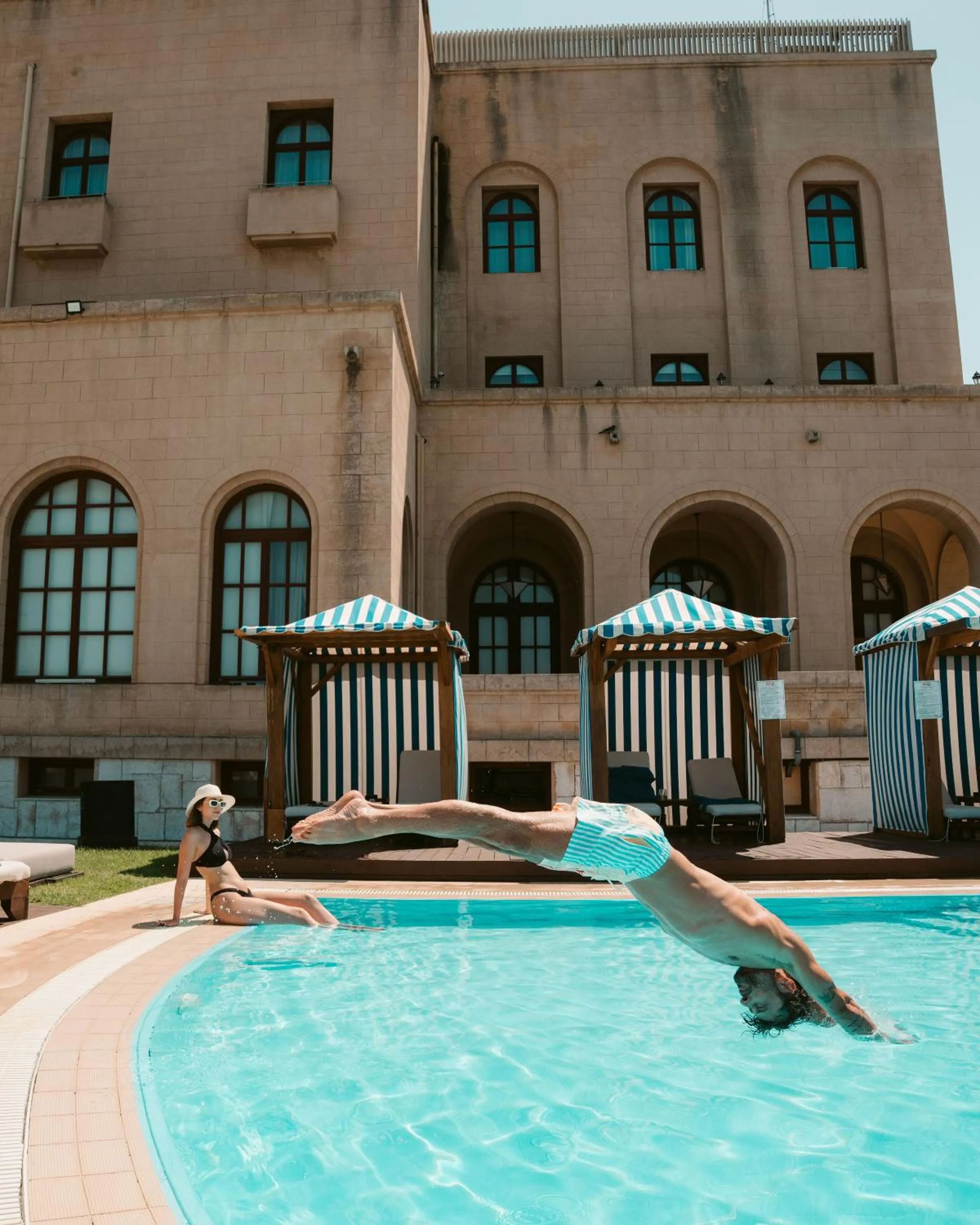 Swimming pool in Grande Albergo Delle Rose