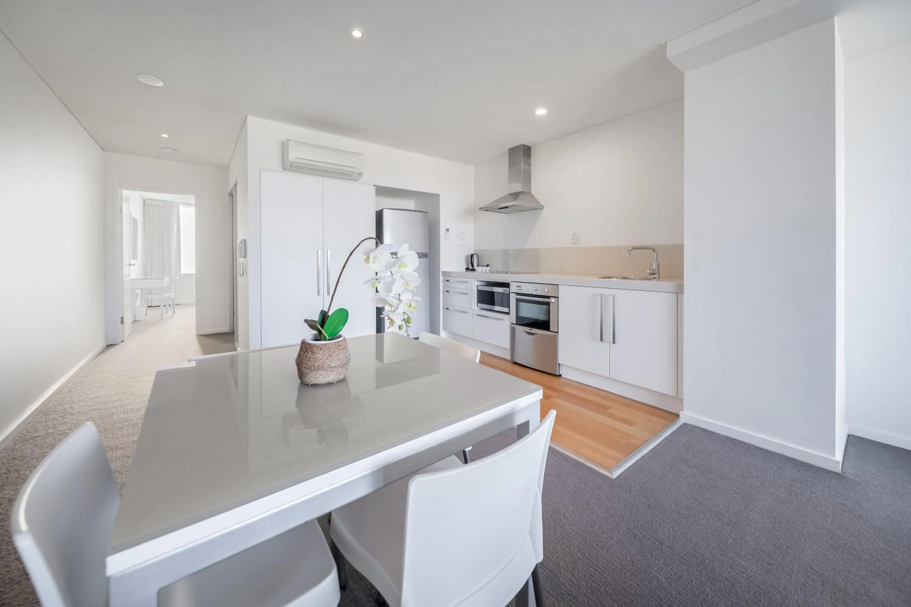 Kitchen or kitchenette in Oaks Nelson Bay Lure Suites