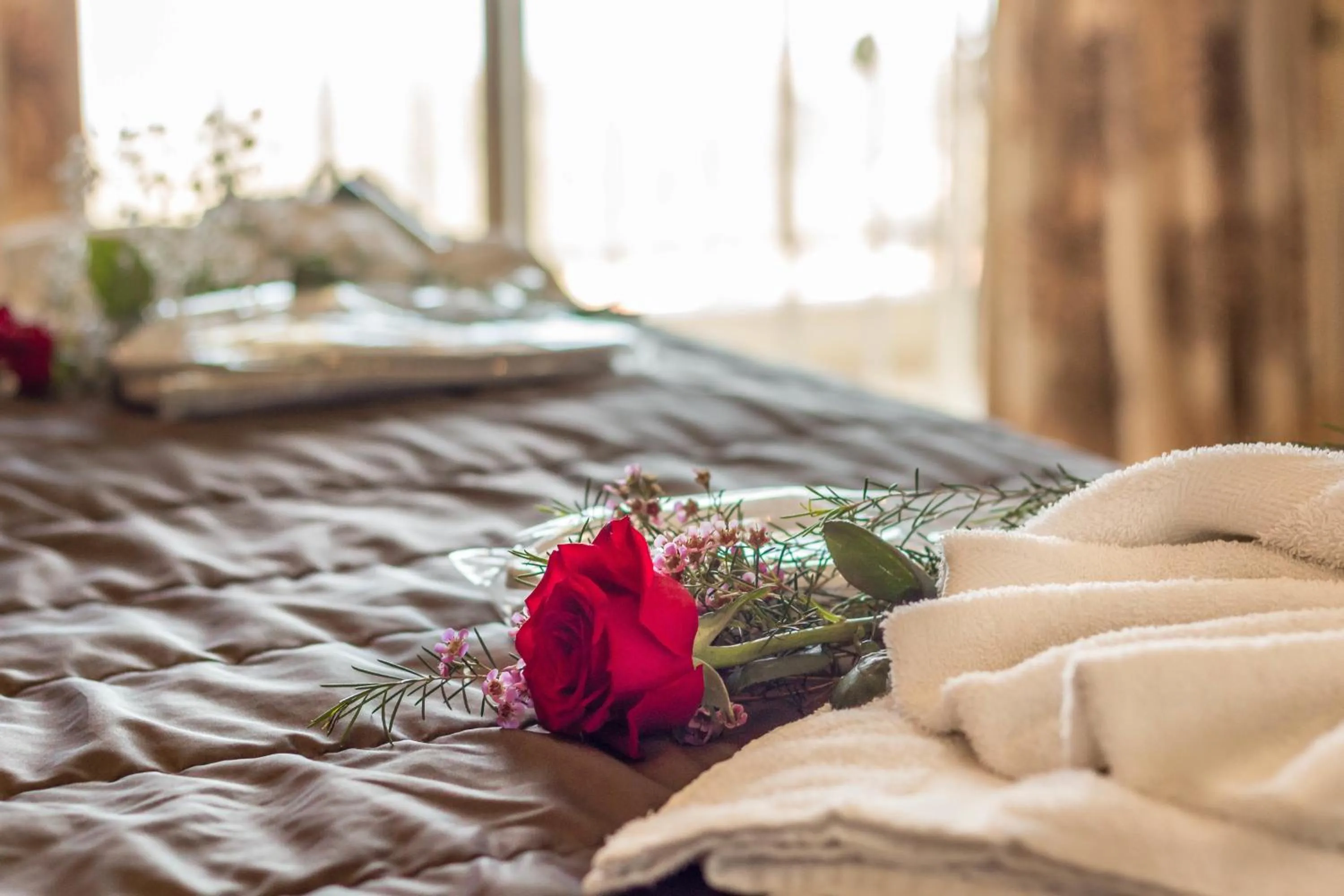 Decorative detail, Bed in Hill View Hotel Apartments