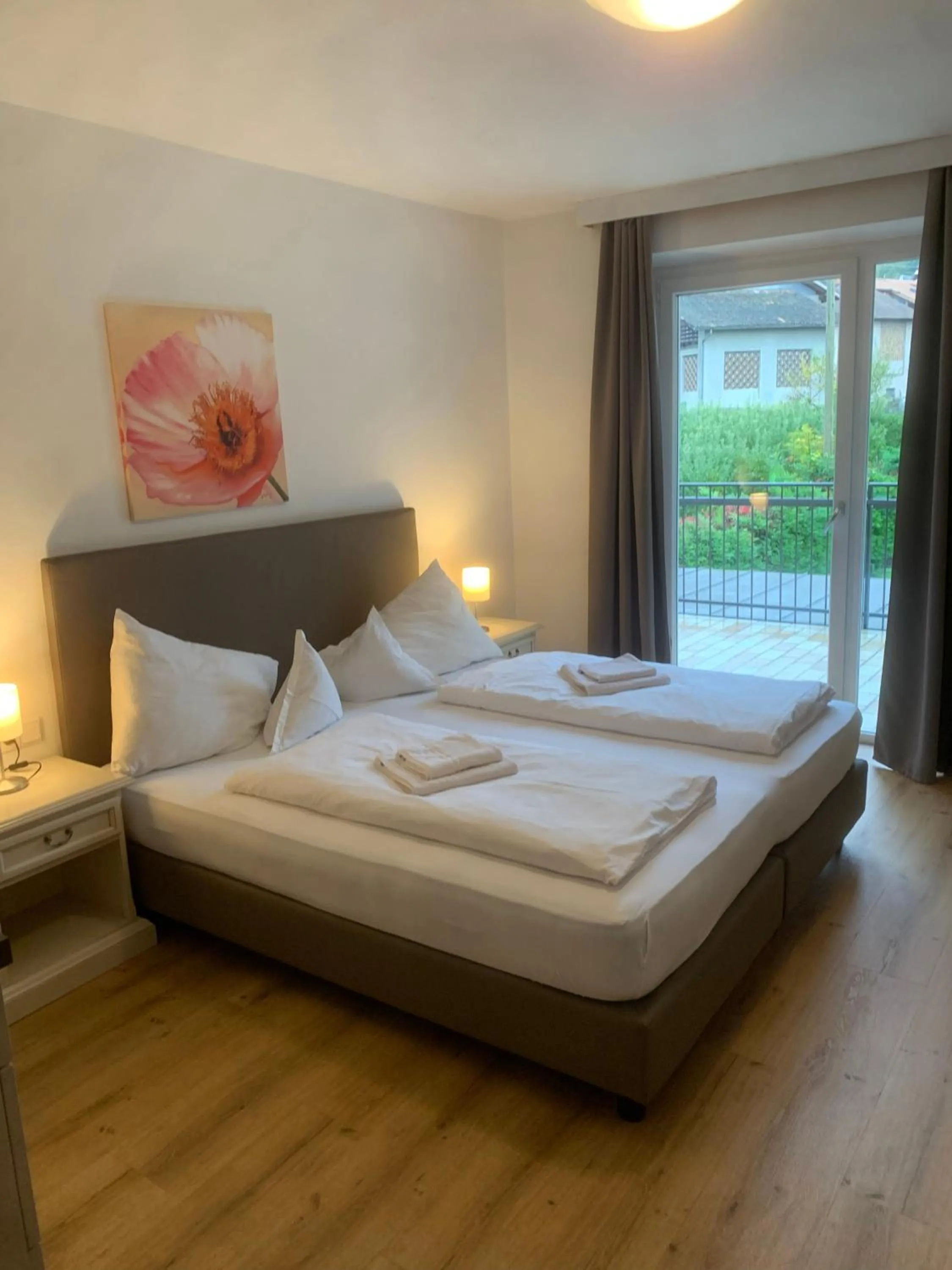 Bed in Hotel Appartement Lahngut