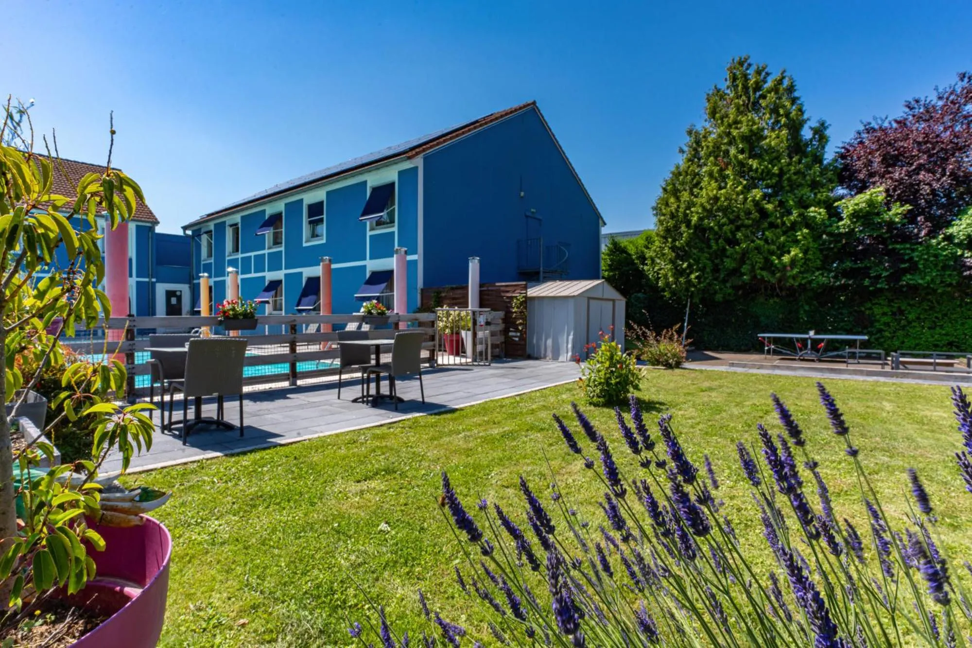 Garden in Hotel Restaurant Argos, Strasbourg Nord
