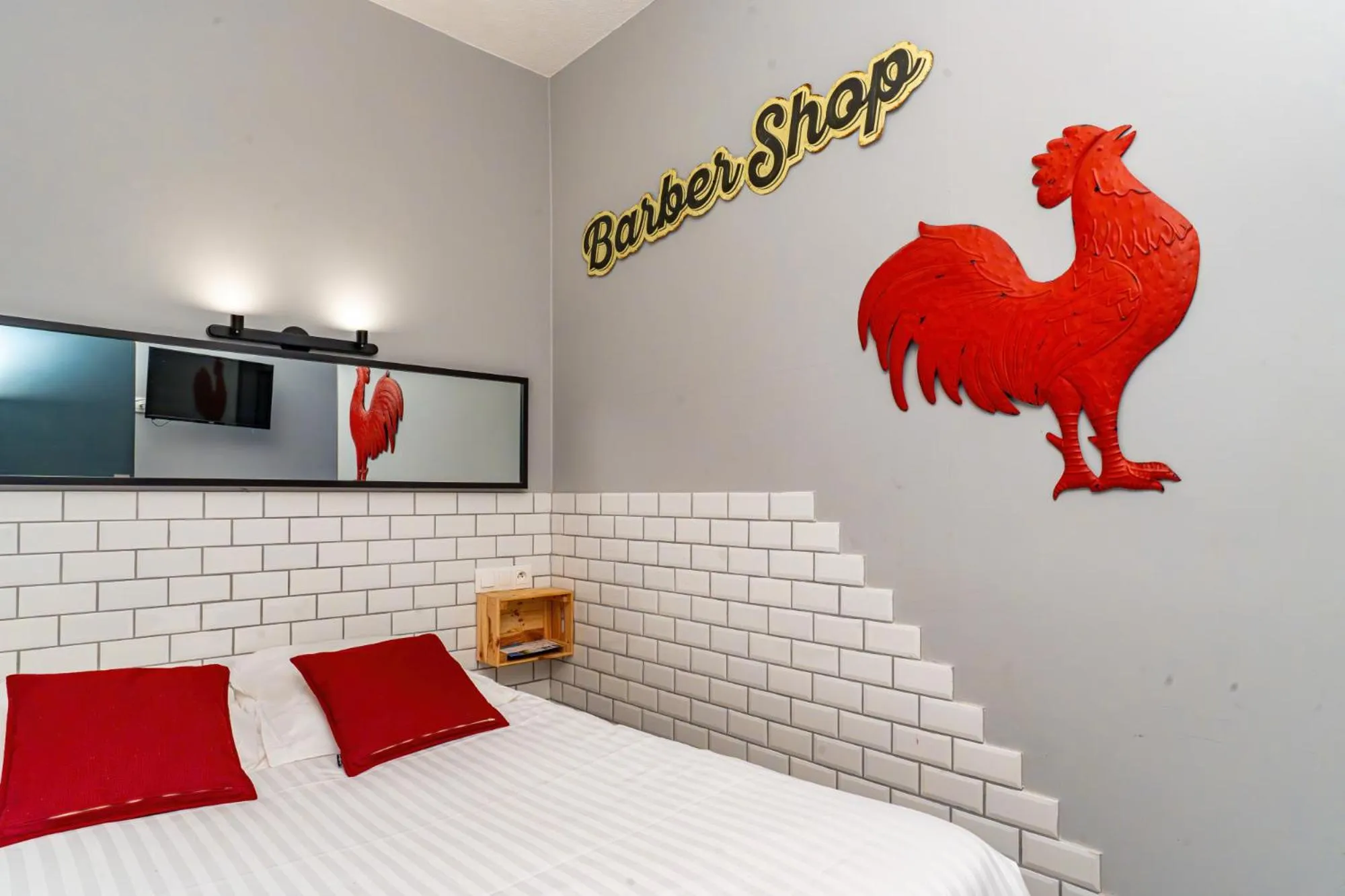 Bed in Hotel Restaurant Argos, Strasbourg Nord