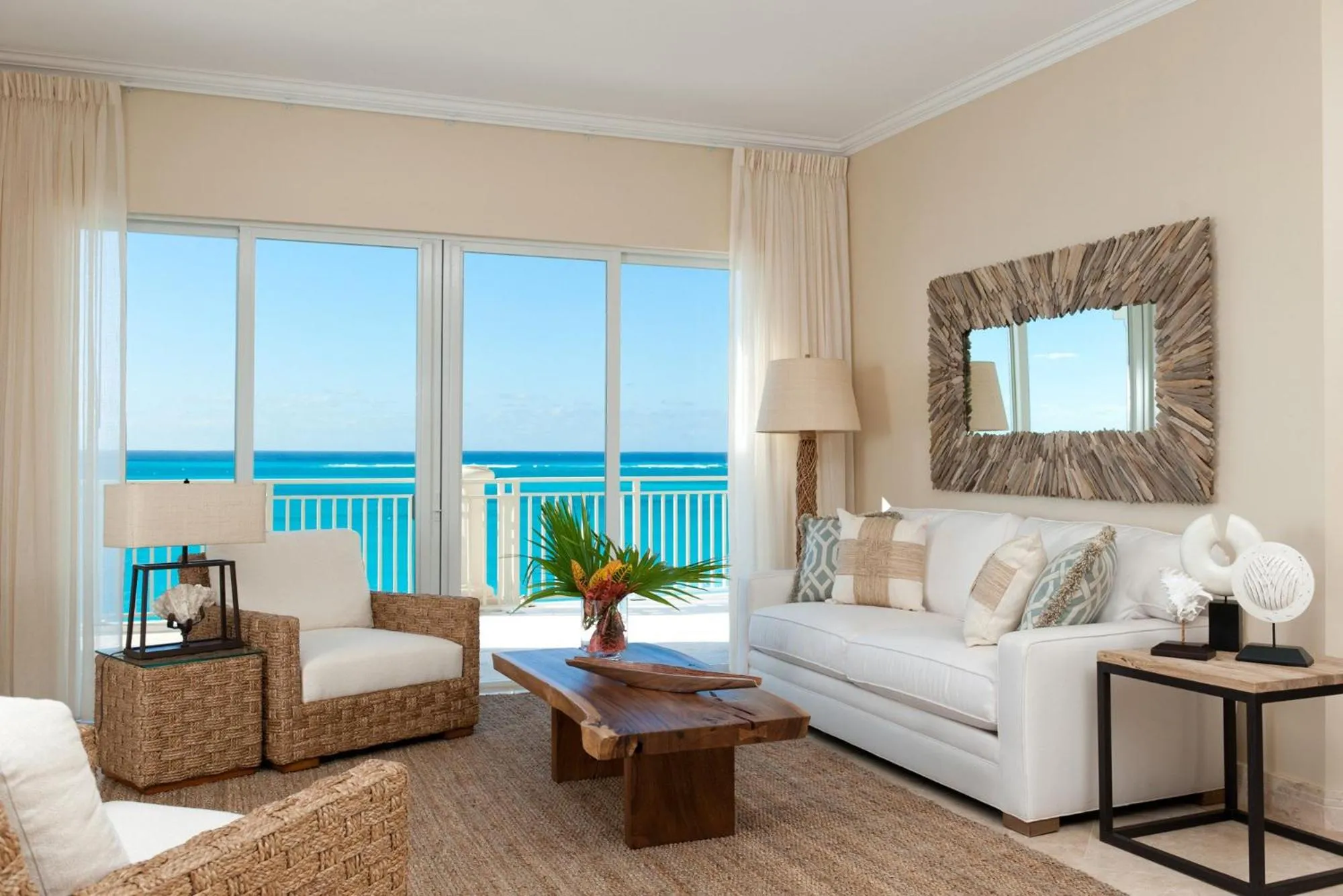Living room in The Venetian on Grace Bay