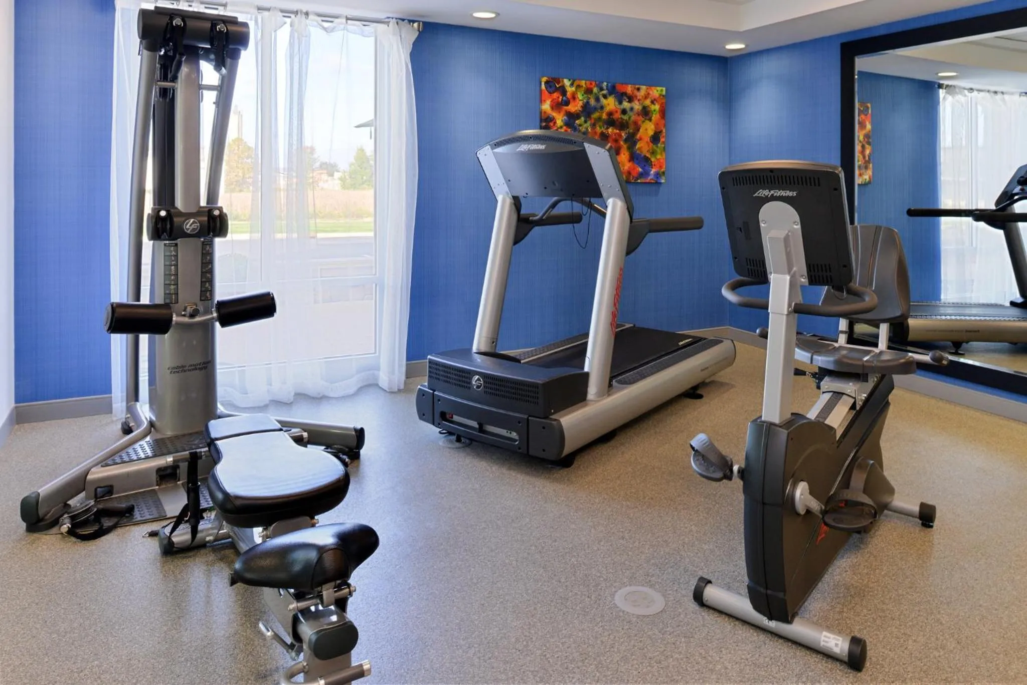 Fitness centre/facilities in Holiday Inn Express Hotel & Suites Terre Haute by IHG