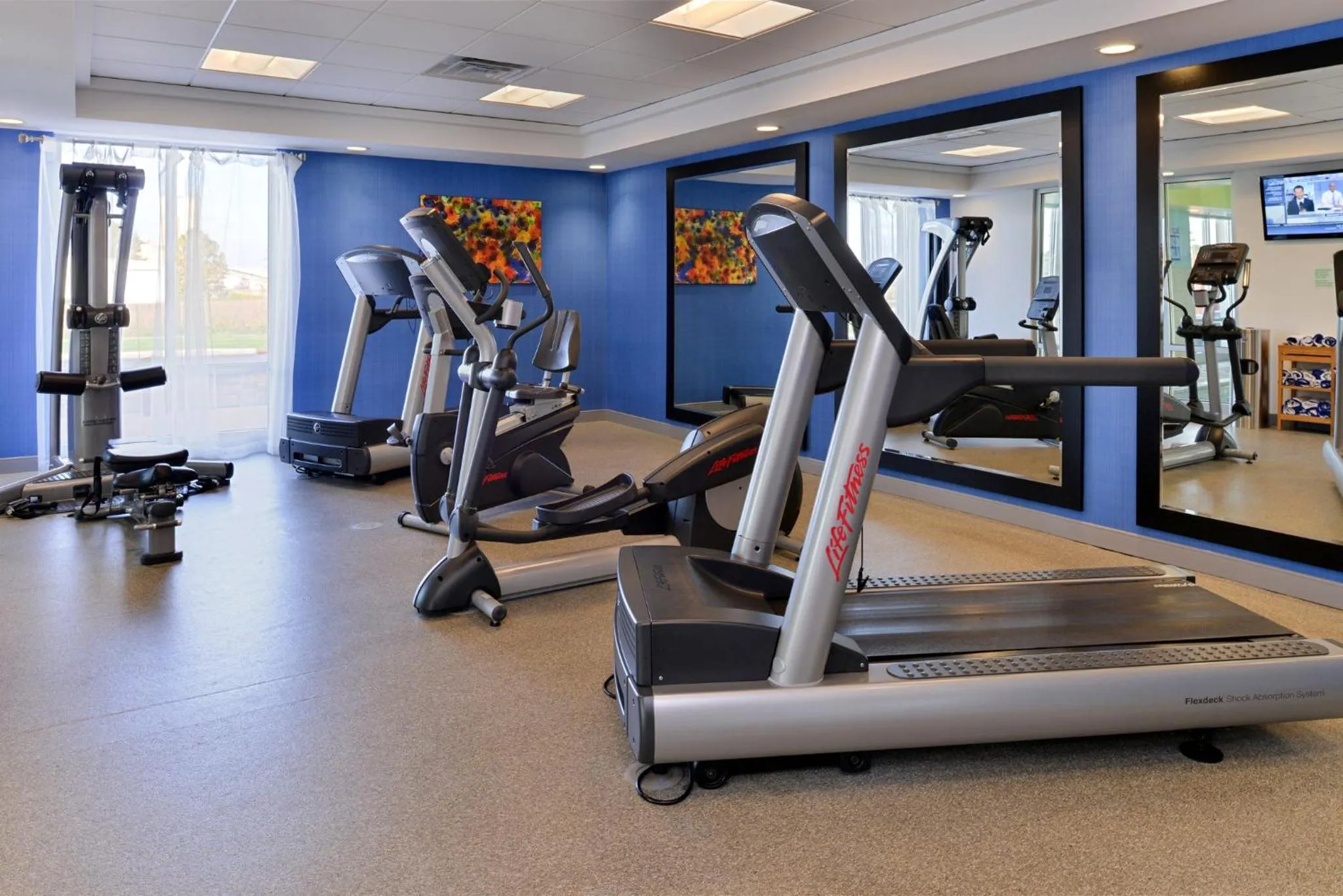 Fitness centre/facilities in Holiday Inn Express Hotel & Suites Terre Haute by IHG