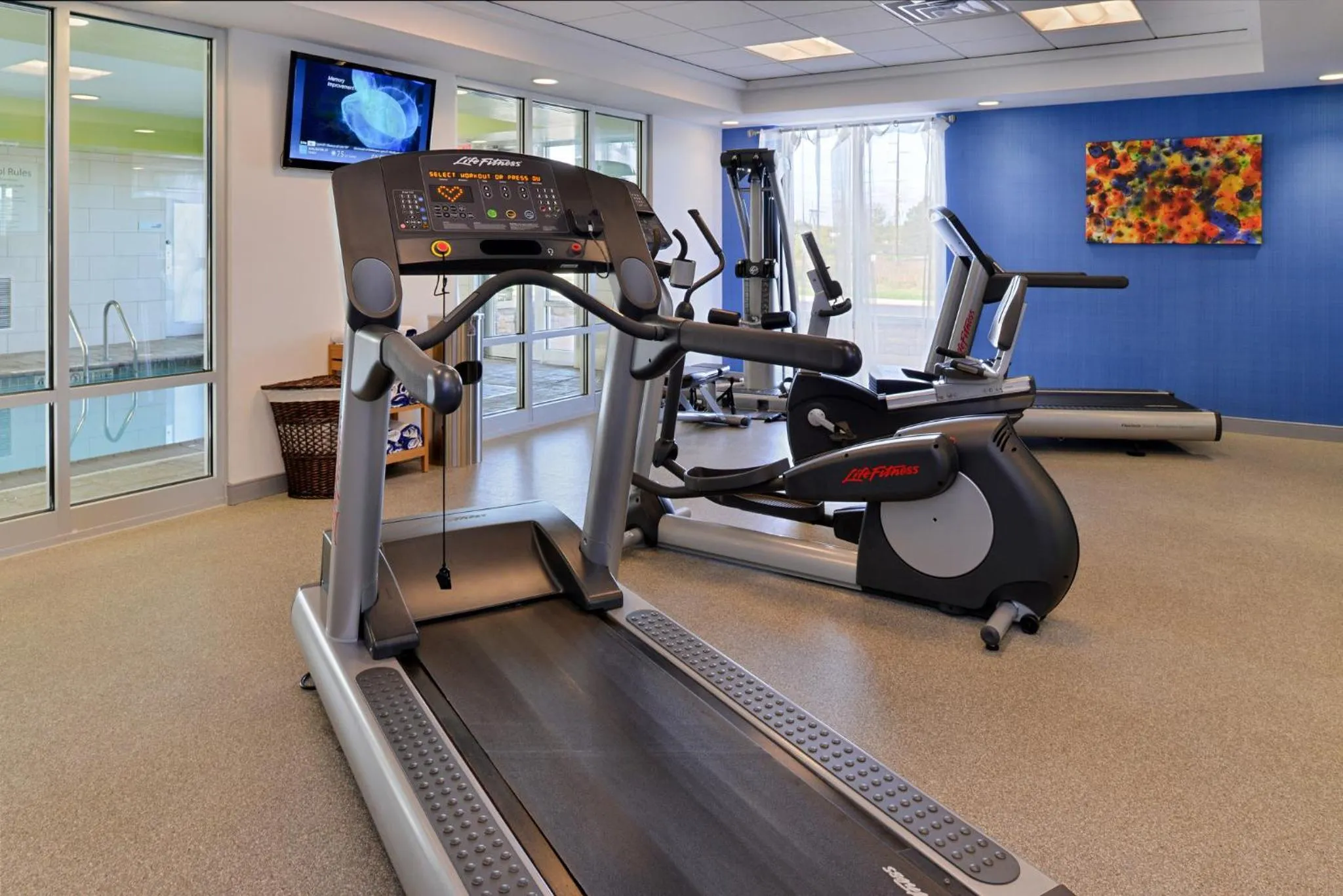 Fitness centre/facilities in Holiday Inn Express Hotel & Suites Terre Haute by IHG