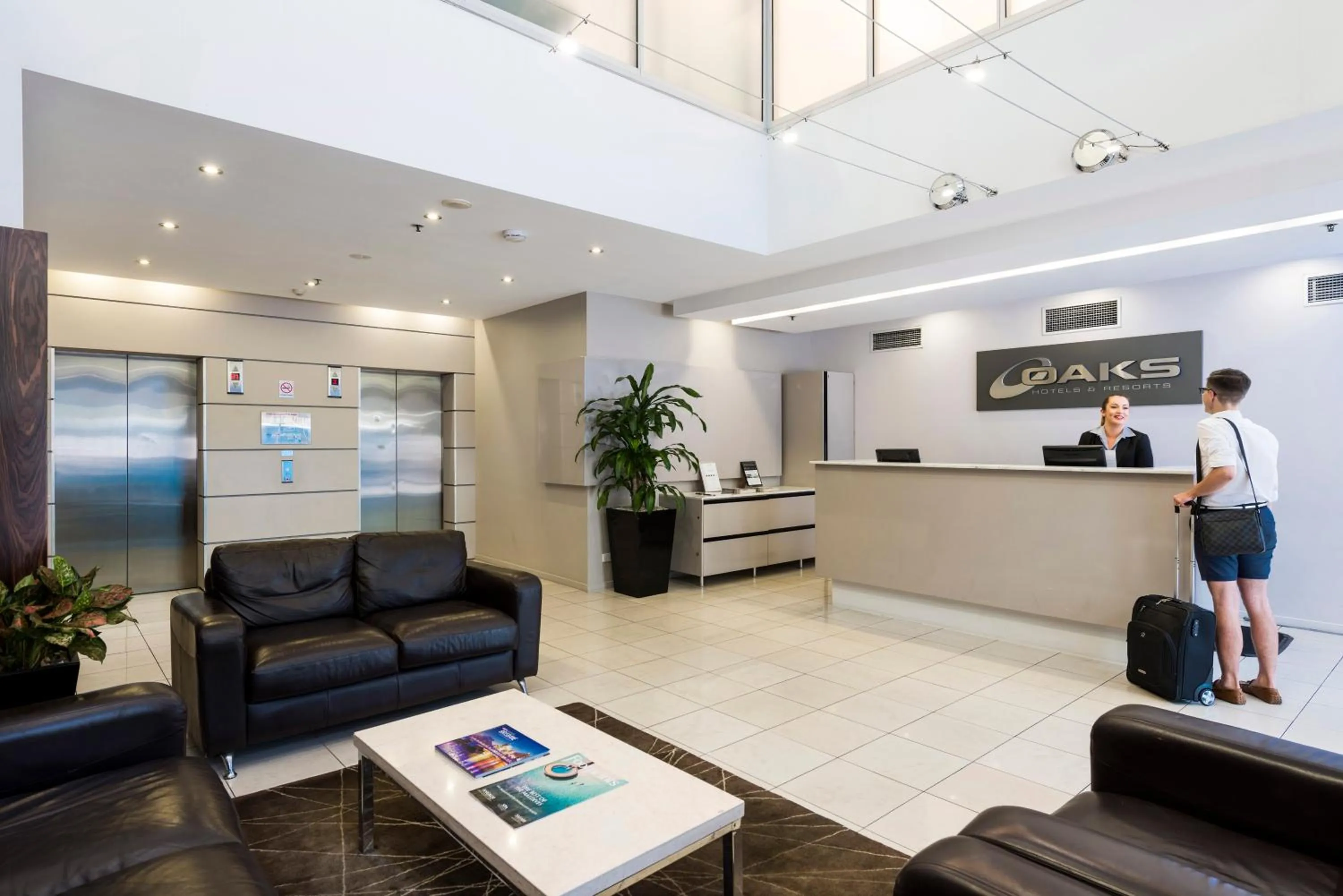 Lobby or reception in Oaks Brisbane Lexicon Suites