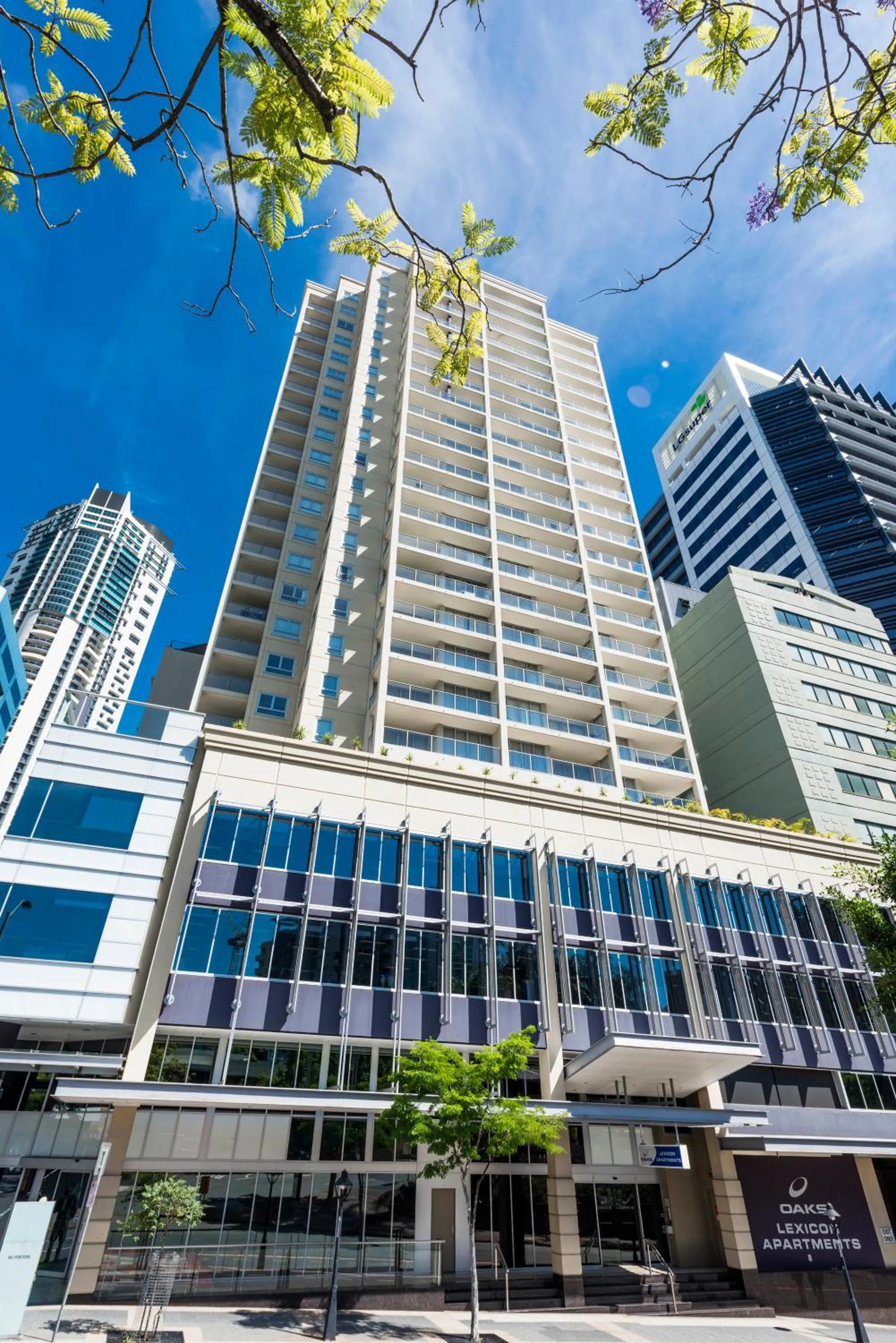 Facade/entrance in Oaks Brisbane Lexicon Suites