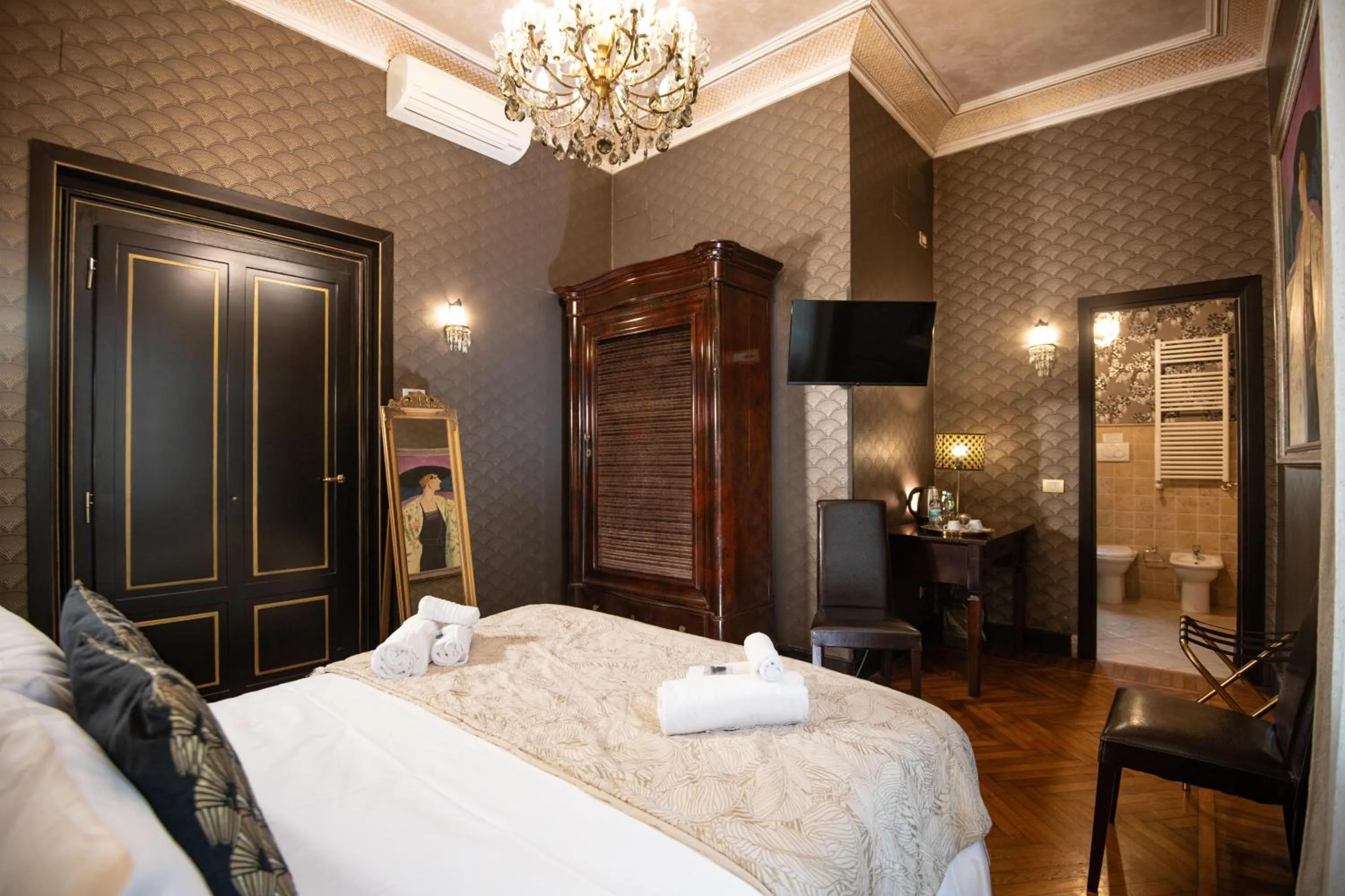 Bed in Contessa Arrivabene Antica Dimora