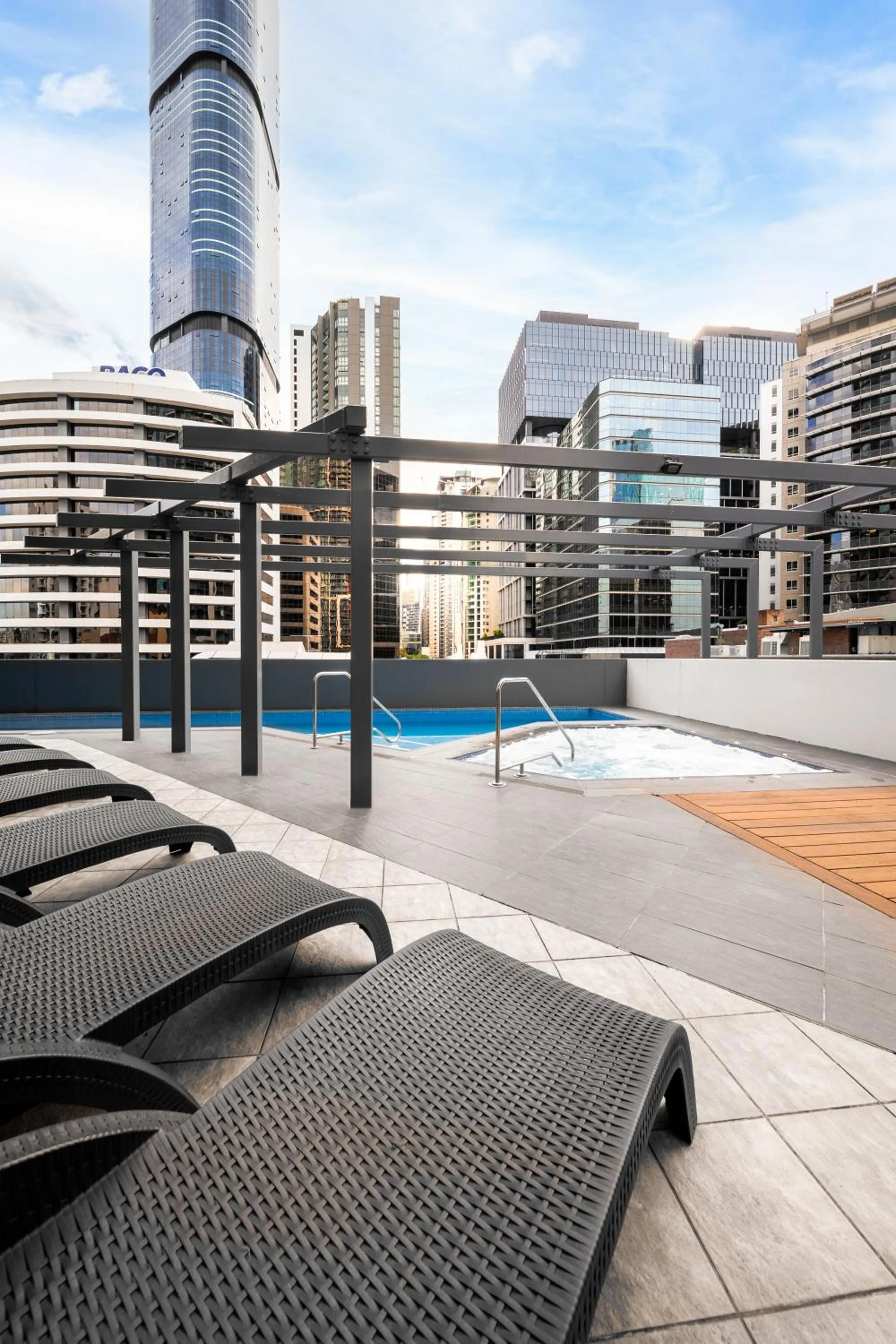 sunbed in Oaks Brisbane on Felix Suites