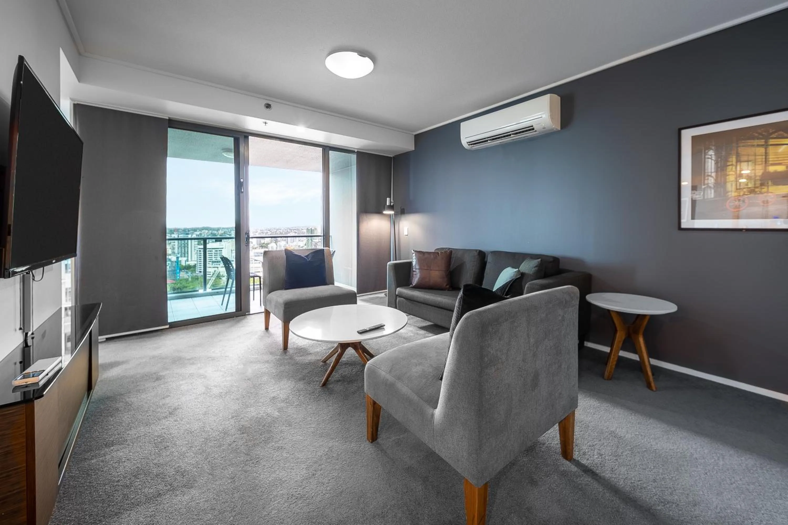 Living room in Oaks Brisbane on Felix Suites