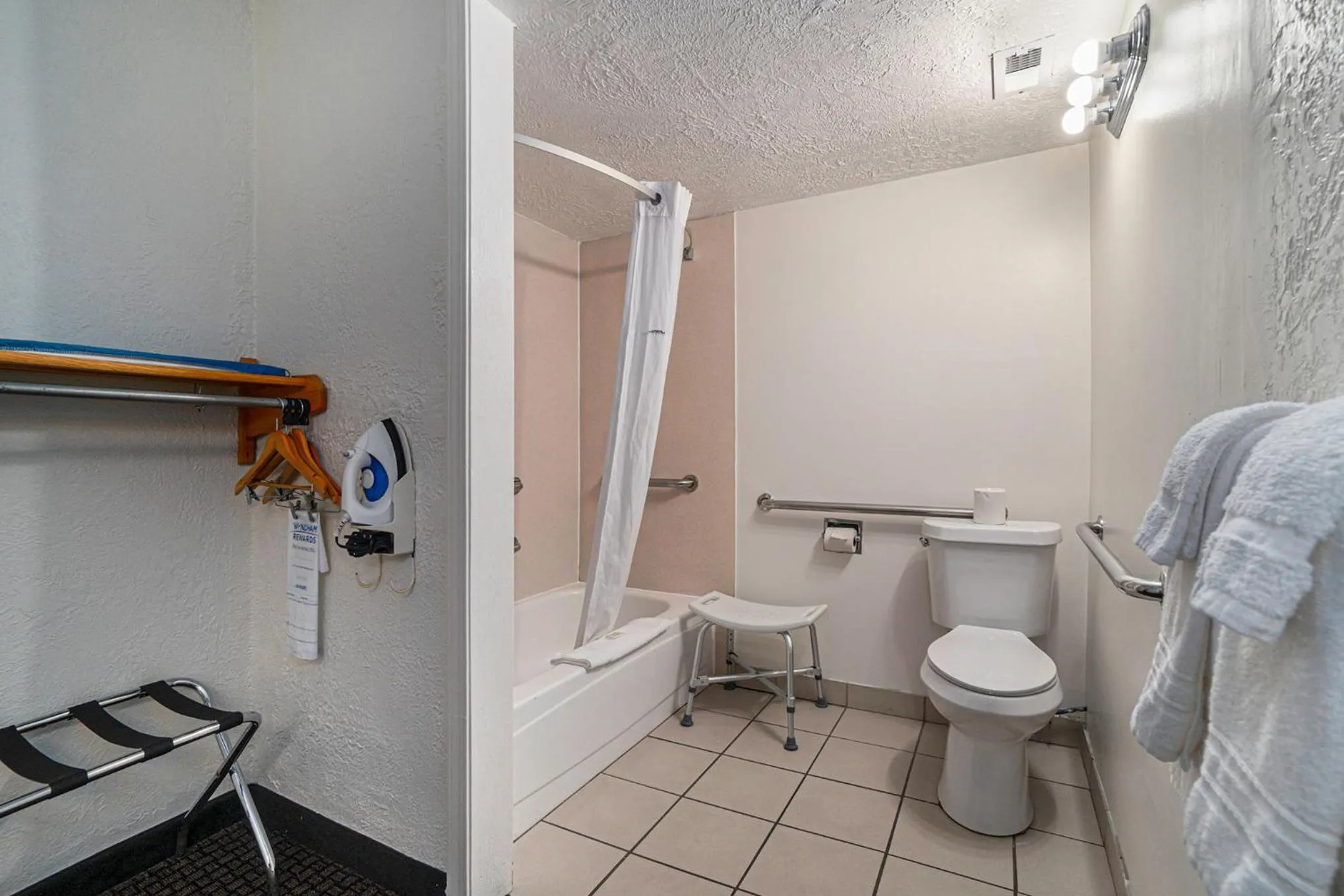 Bathroom in Travelodge by Wyndham Traverse City MI