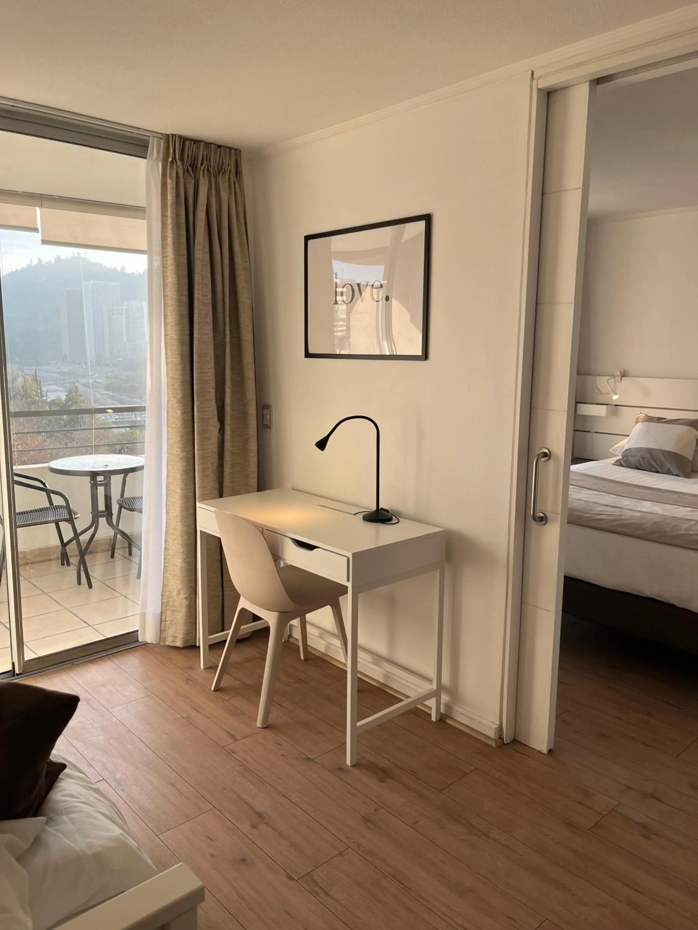 Living room, Bed in Apart Lyon Suite