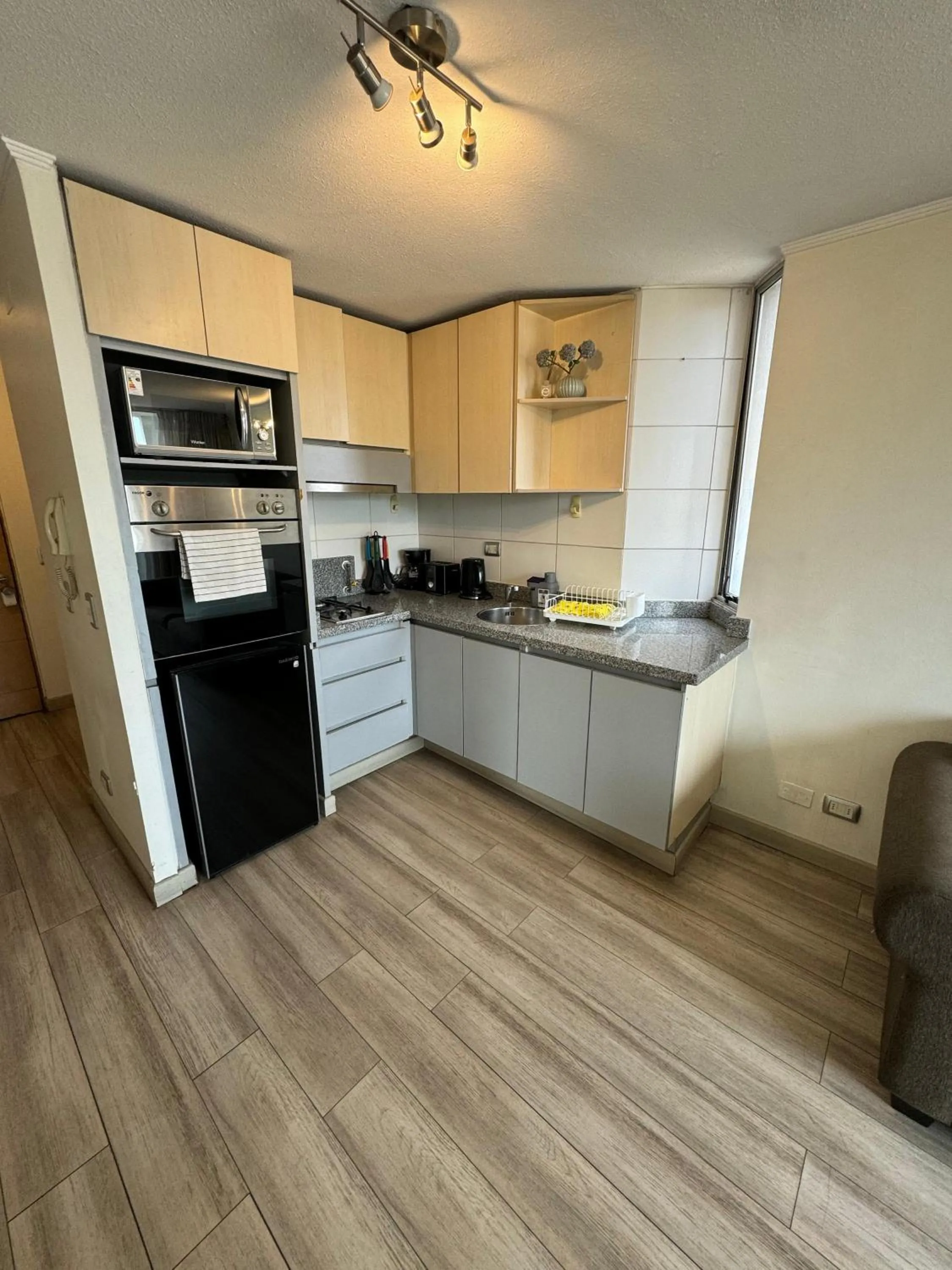 Kitchen or kitchenette in Apart Lyon Suite