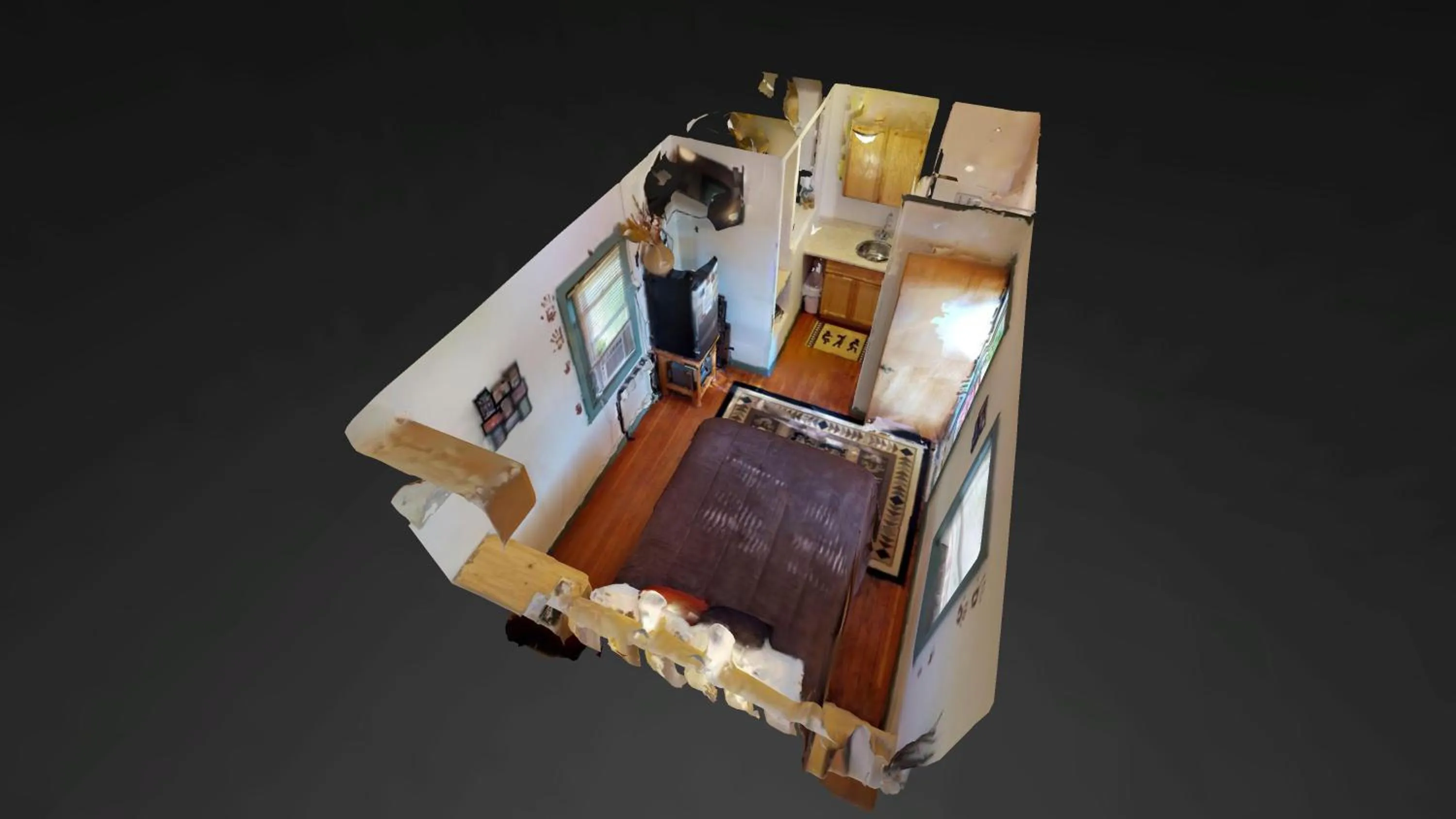 Floor plan in Hot Tub, Kokopelli Kabyn, Cute and Cozy!