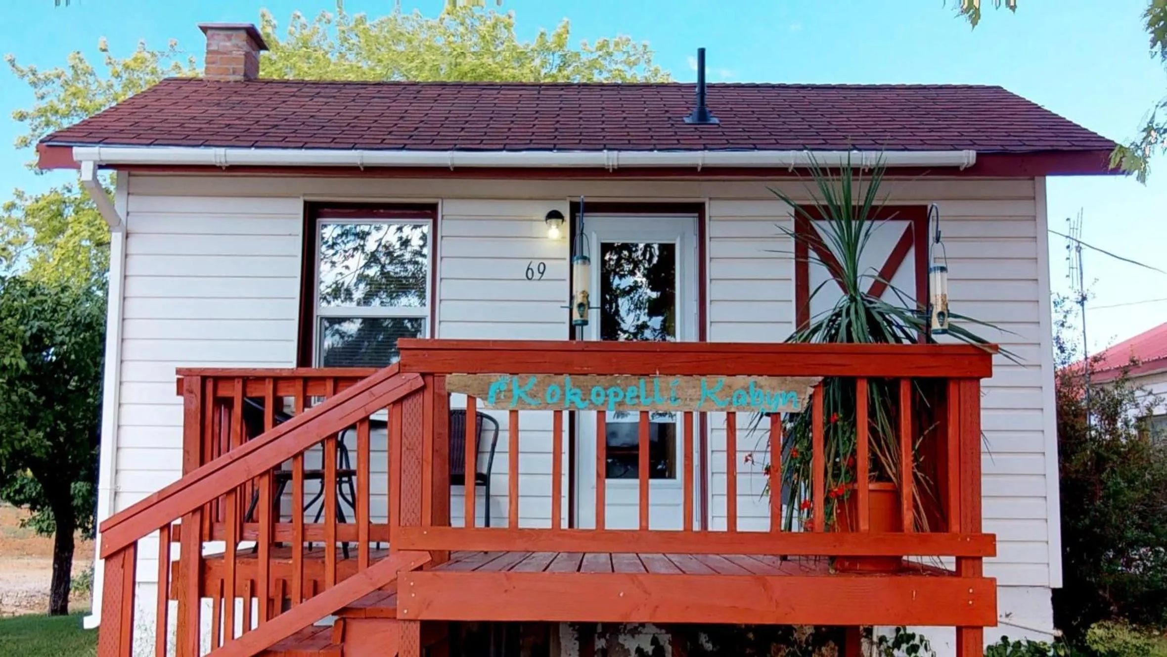 Facade/entrance in Hot Tub, Kokopelli Kabyn, Cute and Cozy!