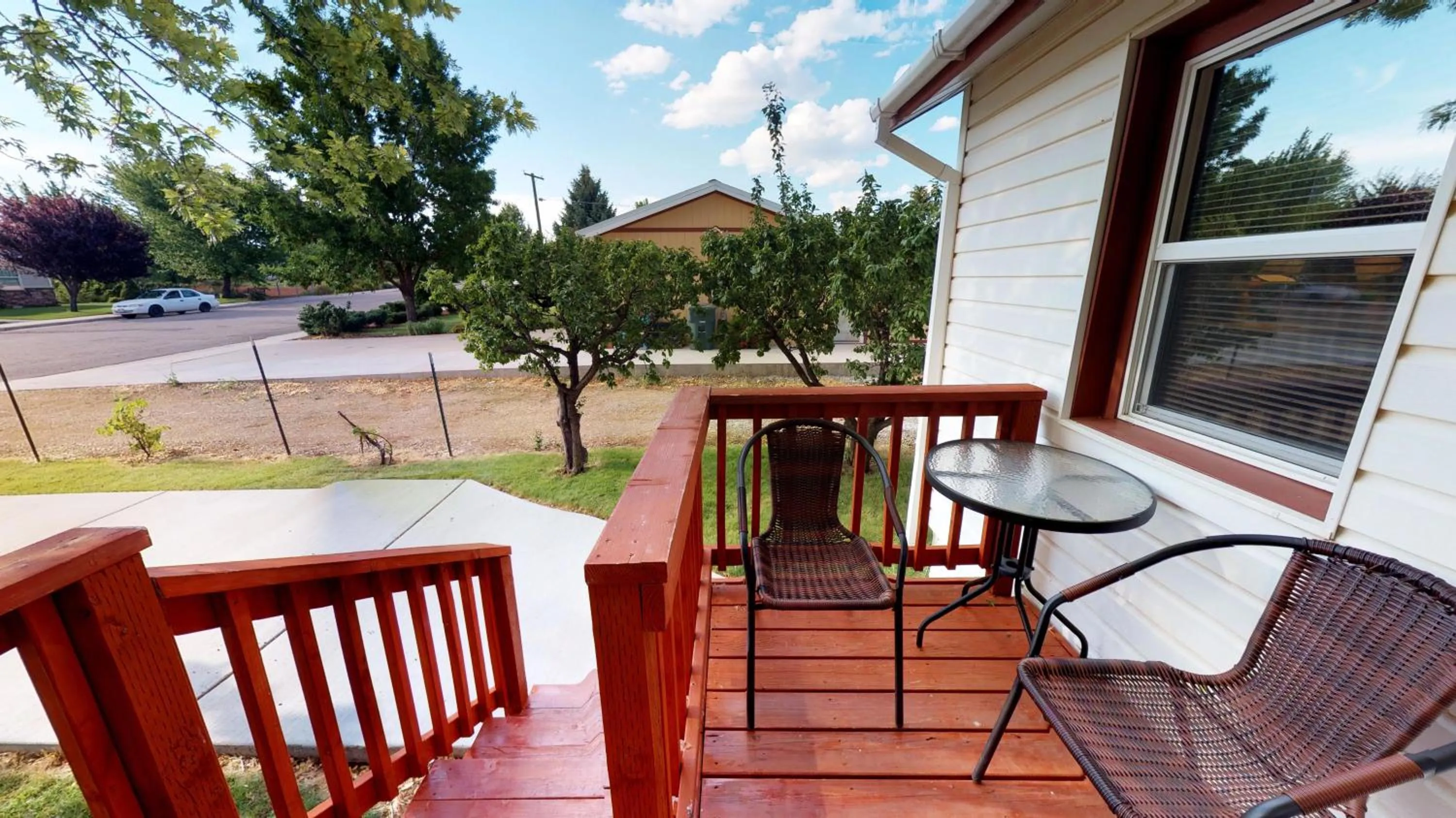 Balcony/Terrace in Hot Tub, Kokopelli Kabyn, Cute and Cozy!