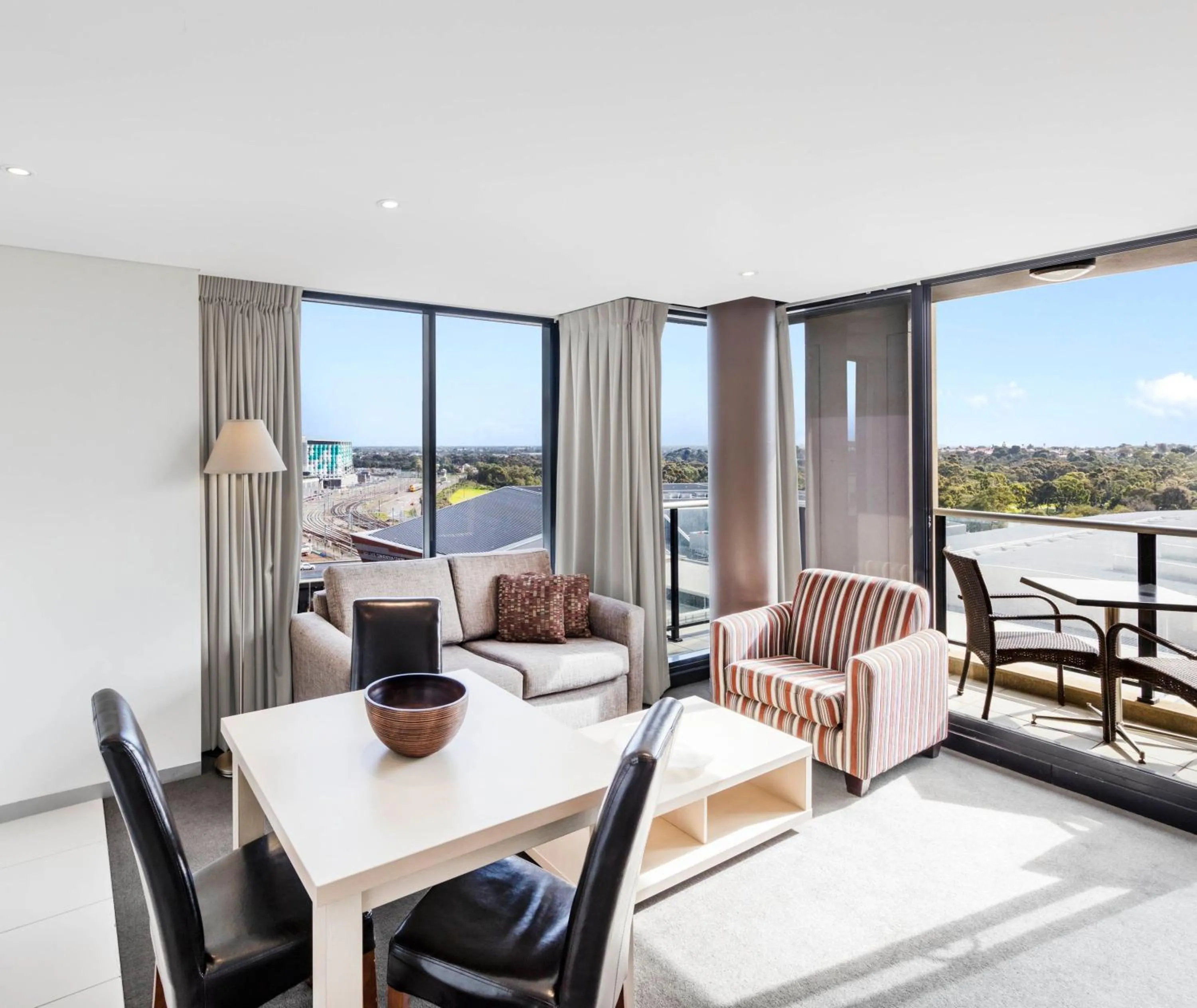 Living room in Oaks Adelaide Horizons Suites