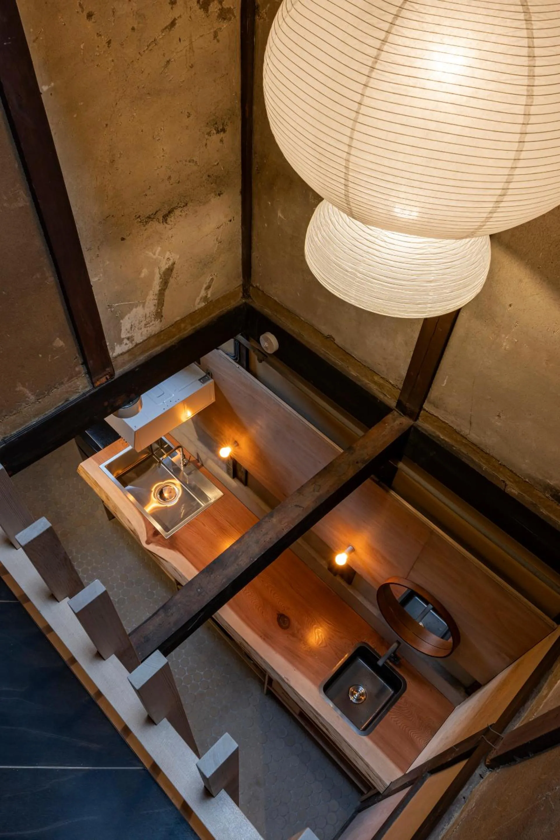 Kitchen or kitchenette in Machiya Hotel YANAGI