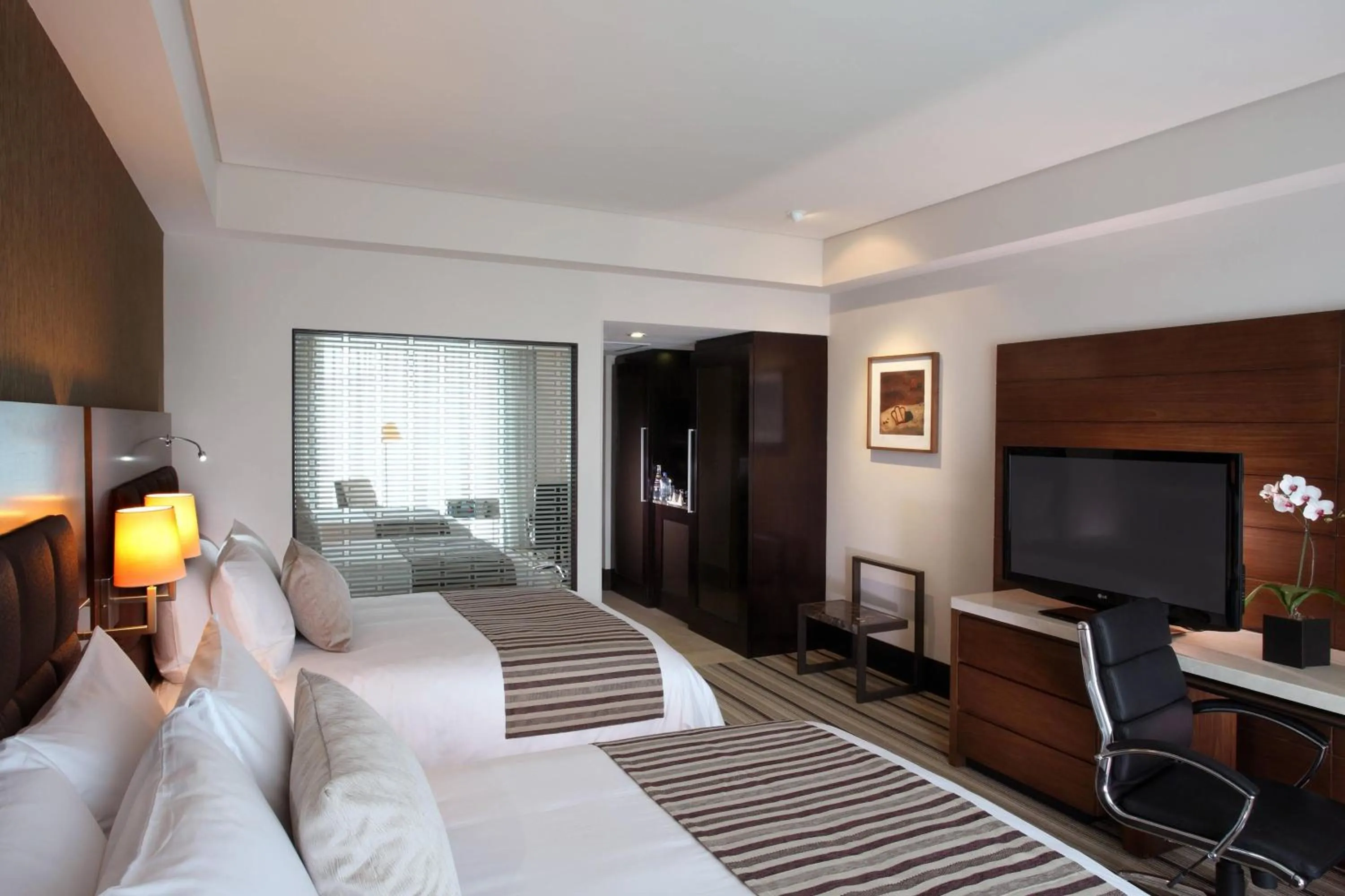 Photo of the whole room, Bed in JW Marriott Hotel Mexico City Santa Fe