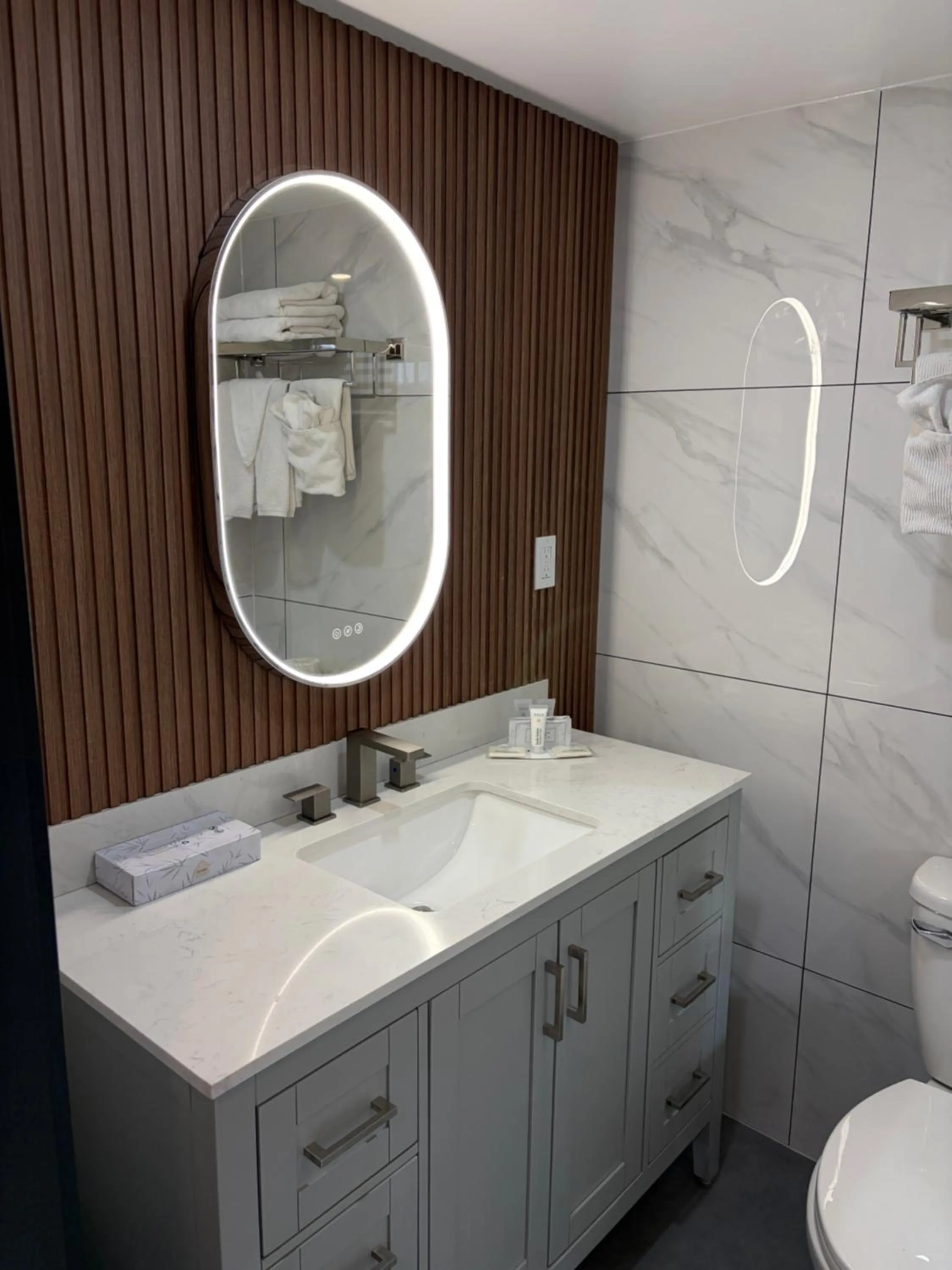 Bathroom in Travelodge by Wyndham Langley