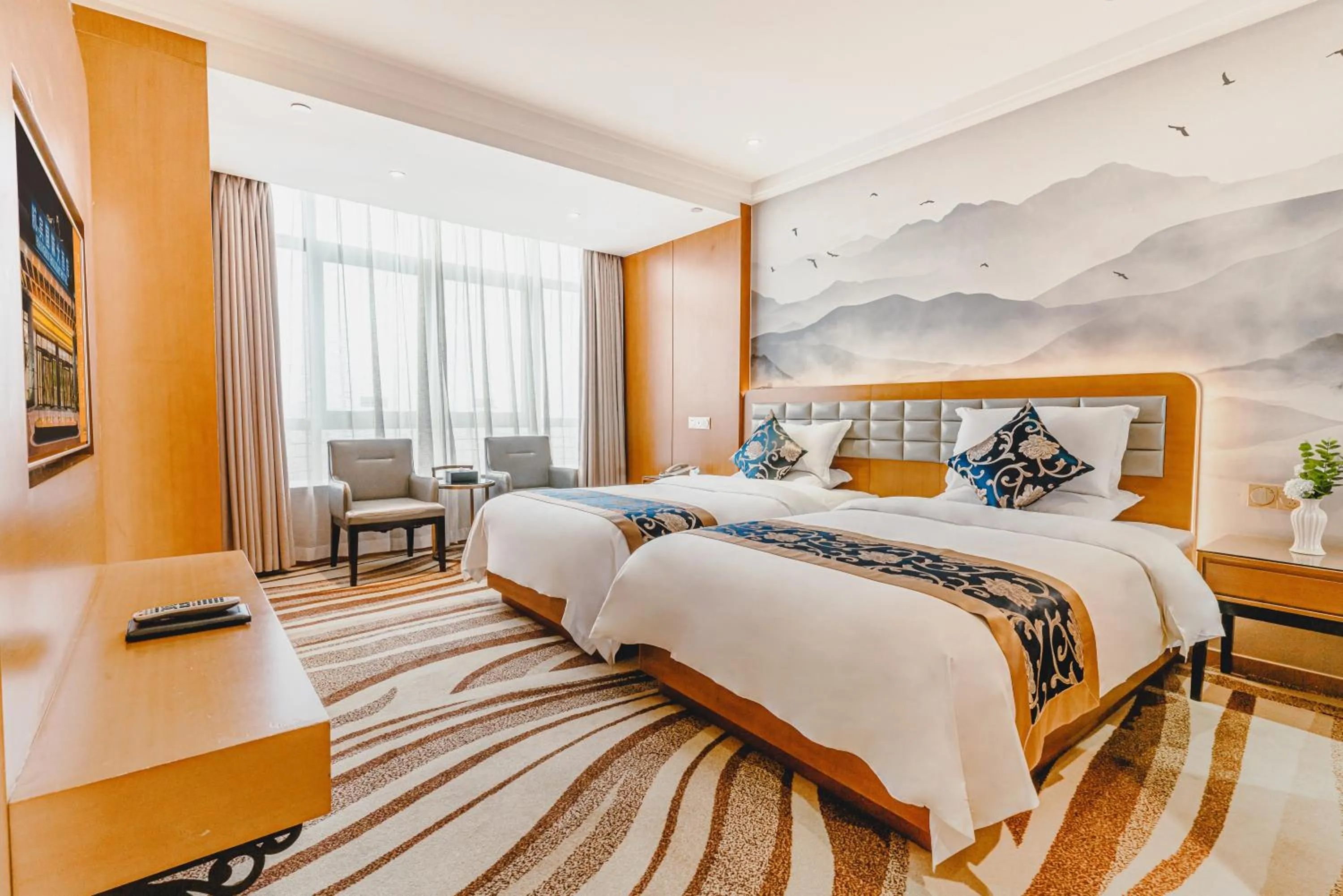 Bed in Wenzhou Hangbin International Hotel