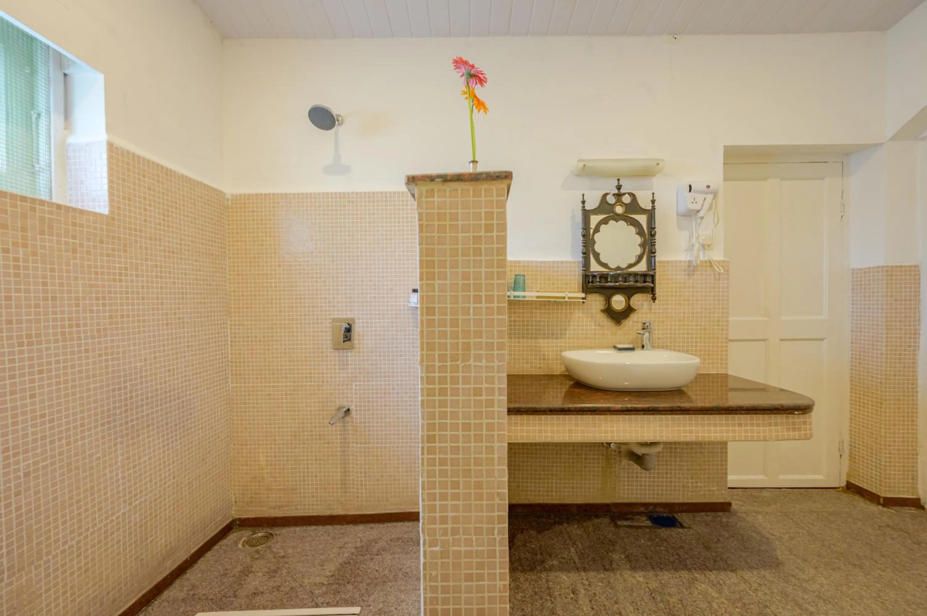 Shower in Neemrana's Wallwood Garden