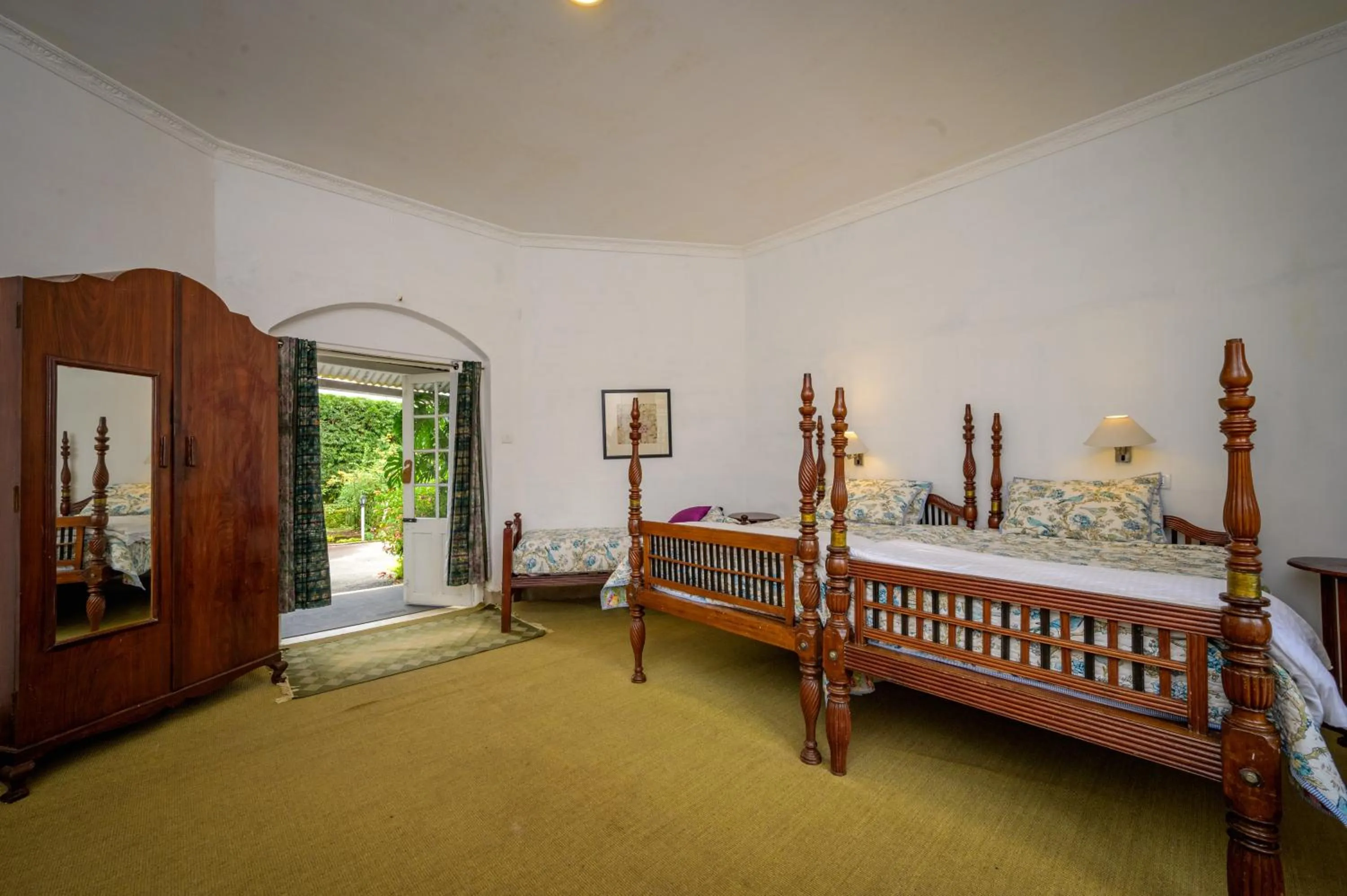 Bed in Neemrana's Wallwood Garden