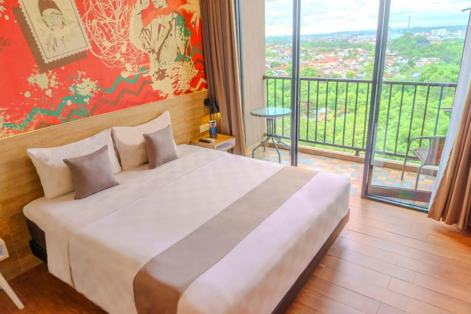 Bed in Hotel Fortunagrande Jember By Fosia Hotels