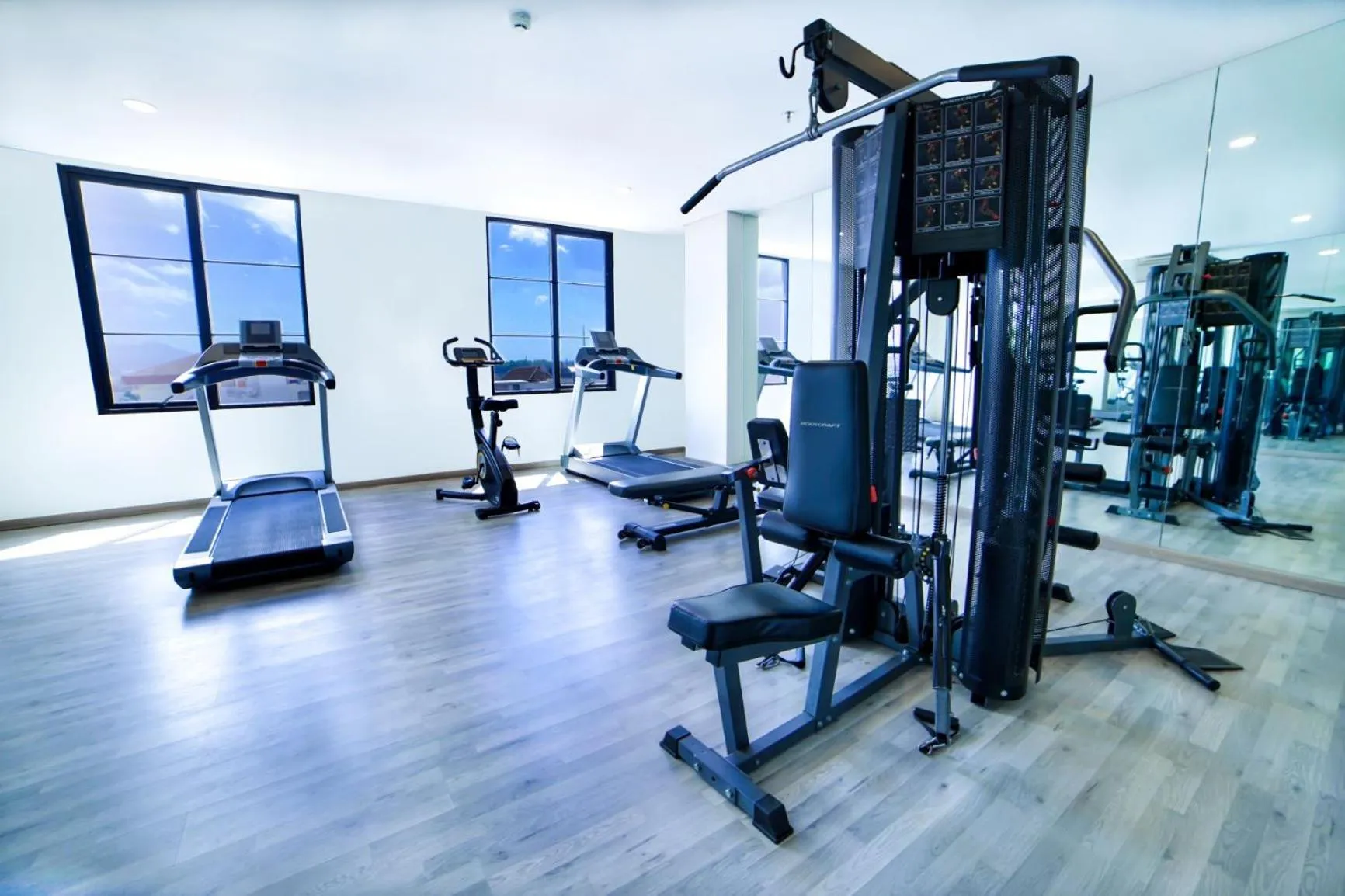 Fitness centre/facilities in Hotel Fortunagrande Jember By Fosia Hotels
