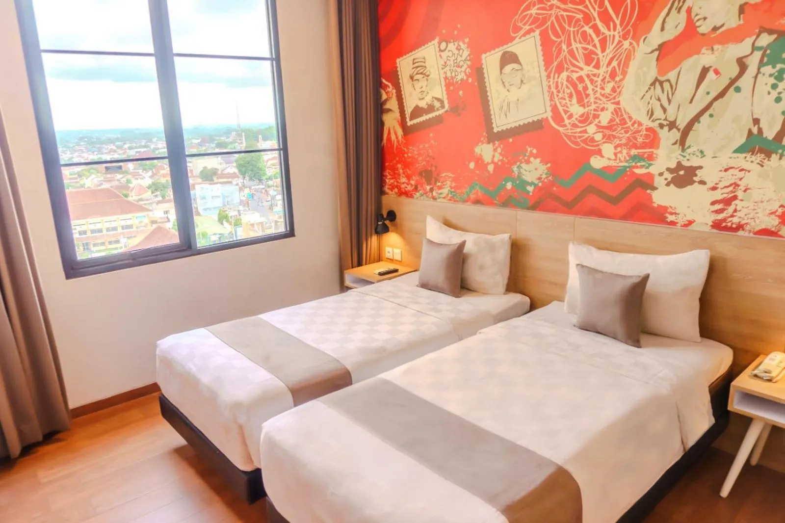 Bed in Hotel Fortunagrande Jember By Fosia Hotels