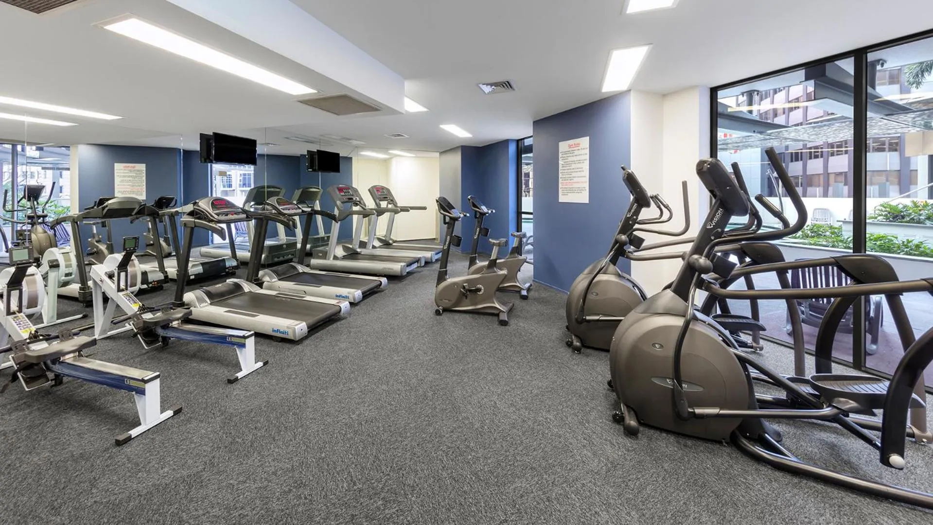 Fitness centre/facilities in Oaks Brisbane Aurora Suites