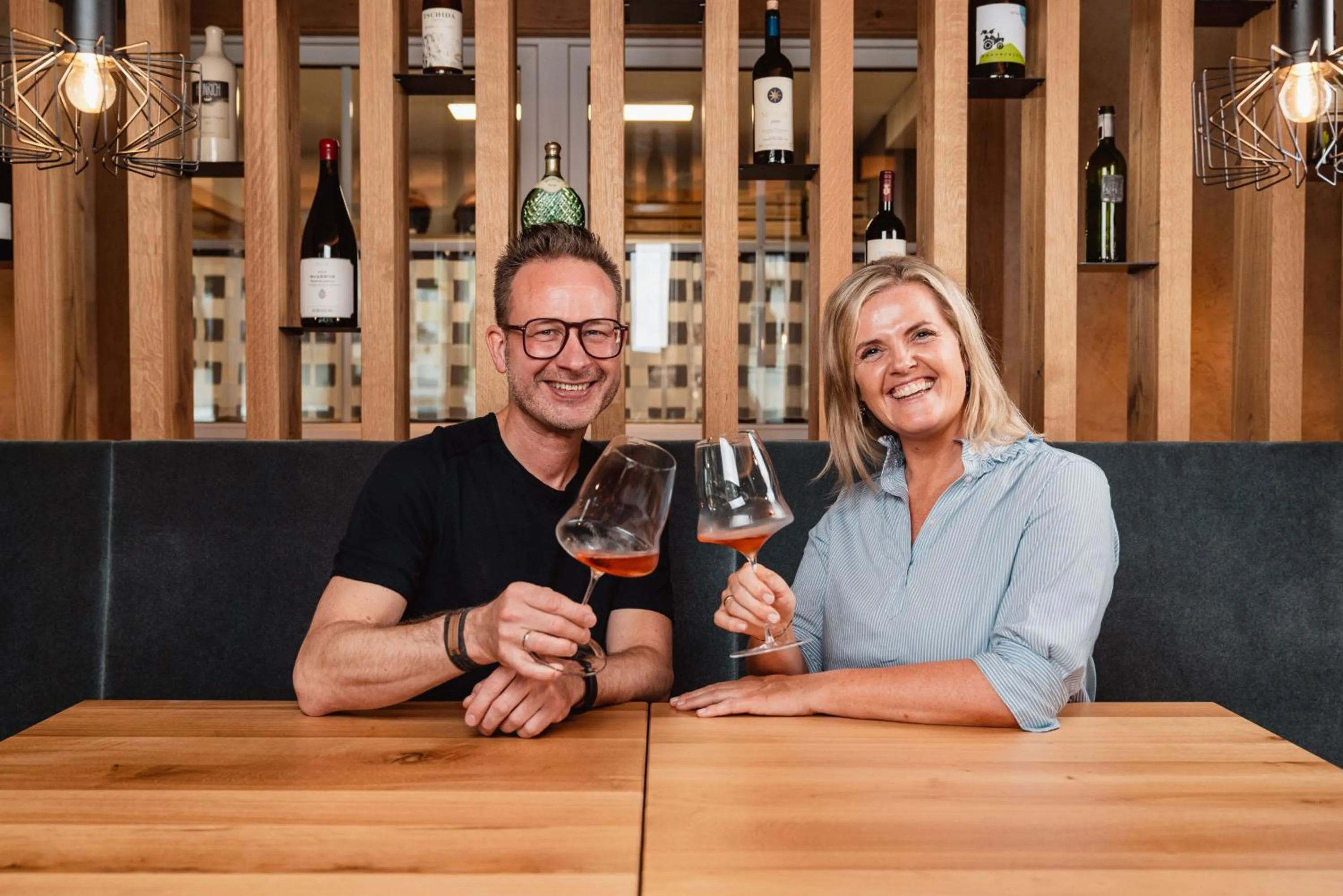 Lounge or bar in MONS suites wine passion