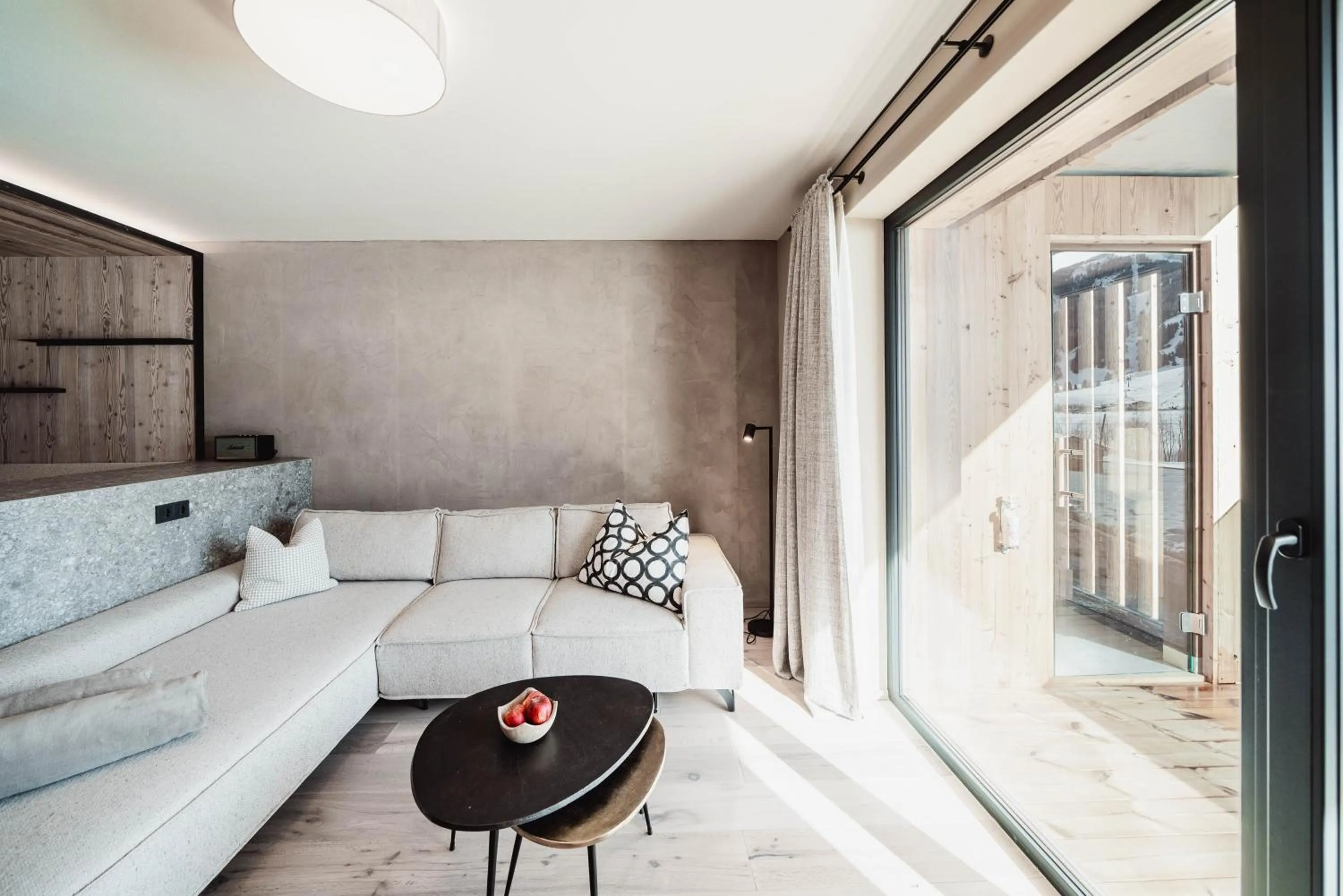 Photo of the whole room in MONS suites wine passion