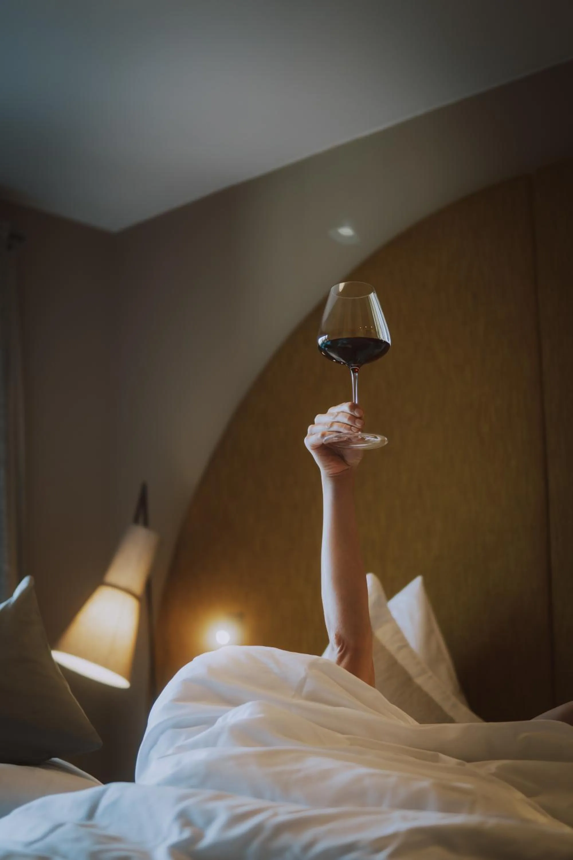 Bedroom, Bed in MONS suites wine passion