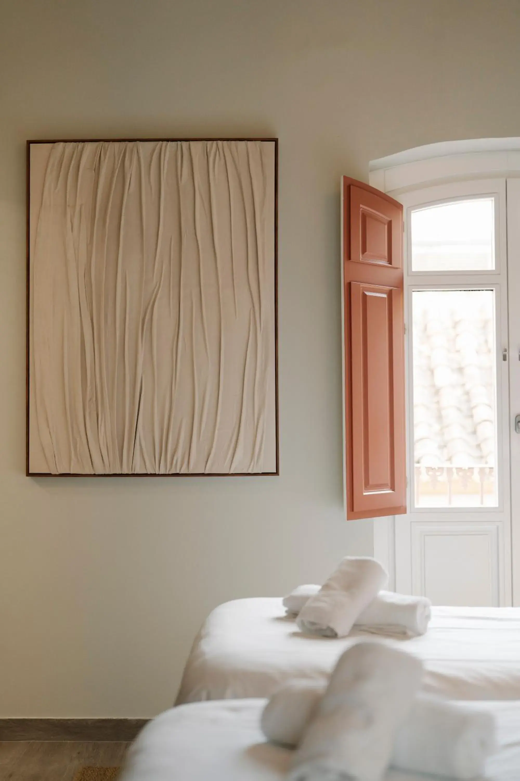 Double or Twin Room with Balcony in Cream Boutique Málaga Double or Twin Room with Balcony in Cream Boutique Málaga