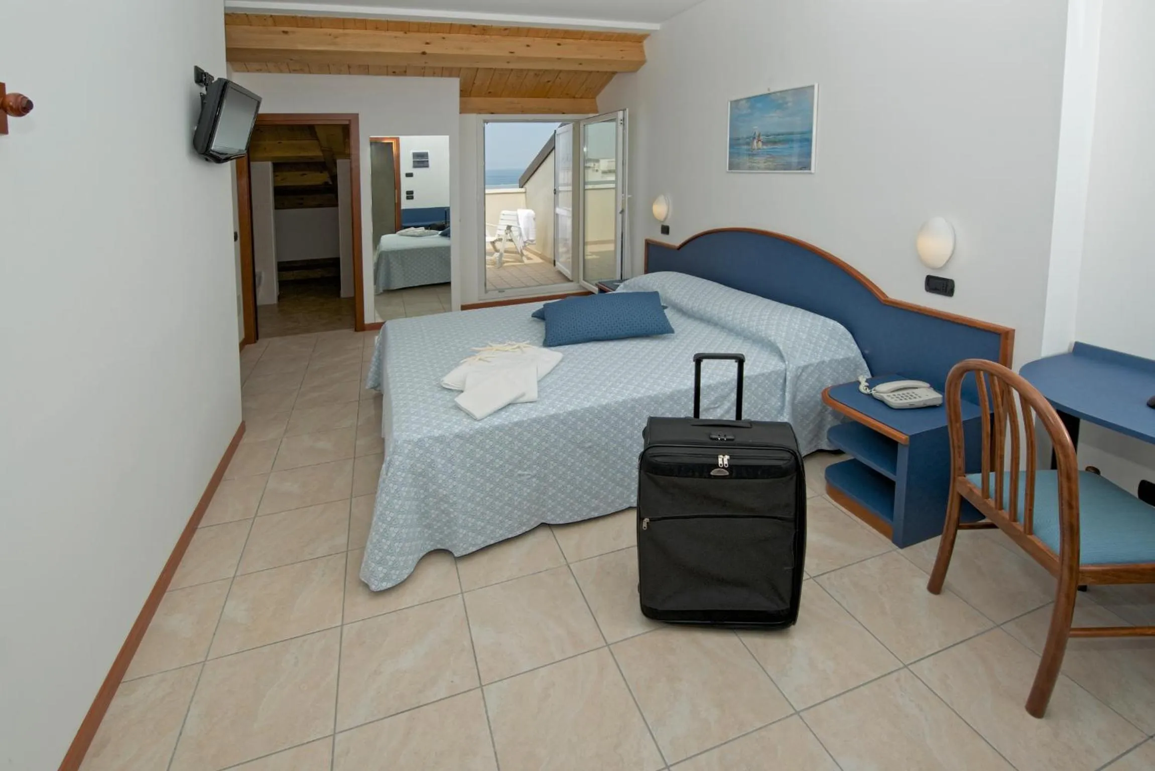 Bedroom, Bed in Hotel Torretta